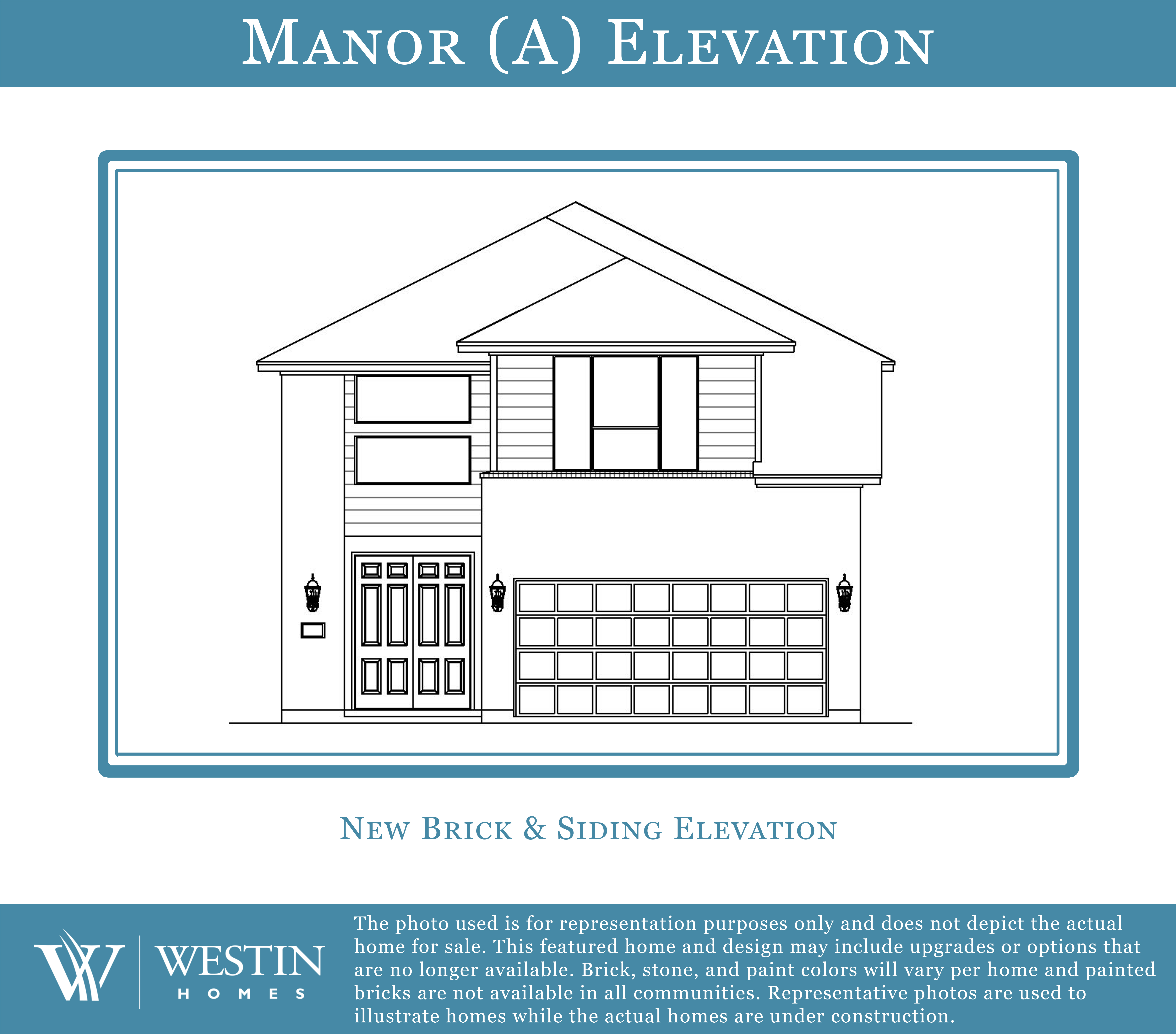 The Manor Elevation A by Westin Homes