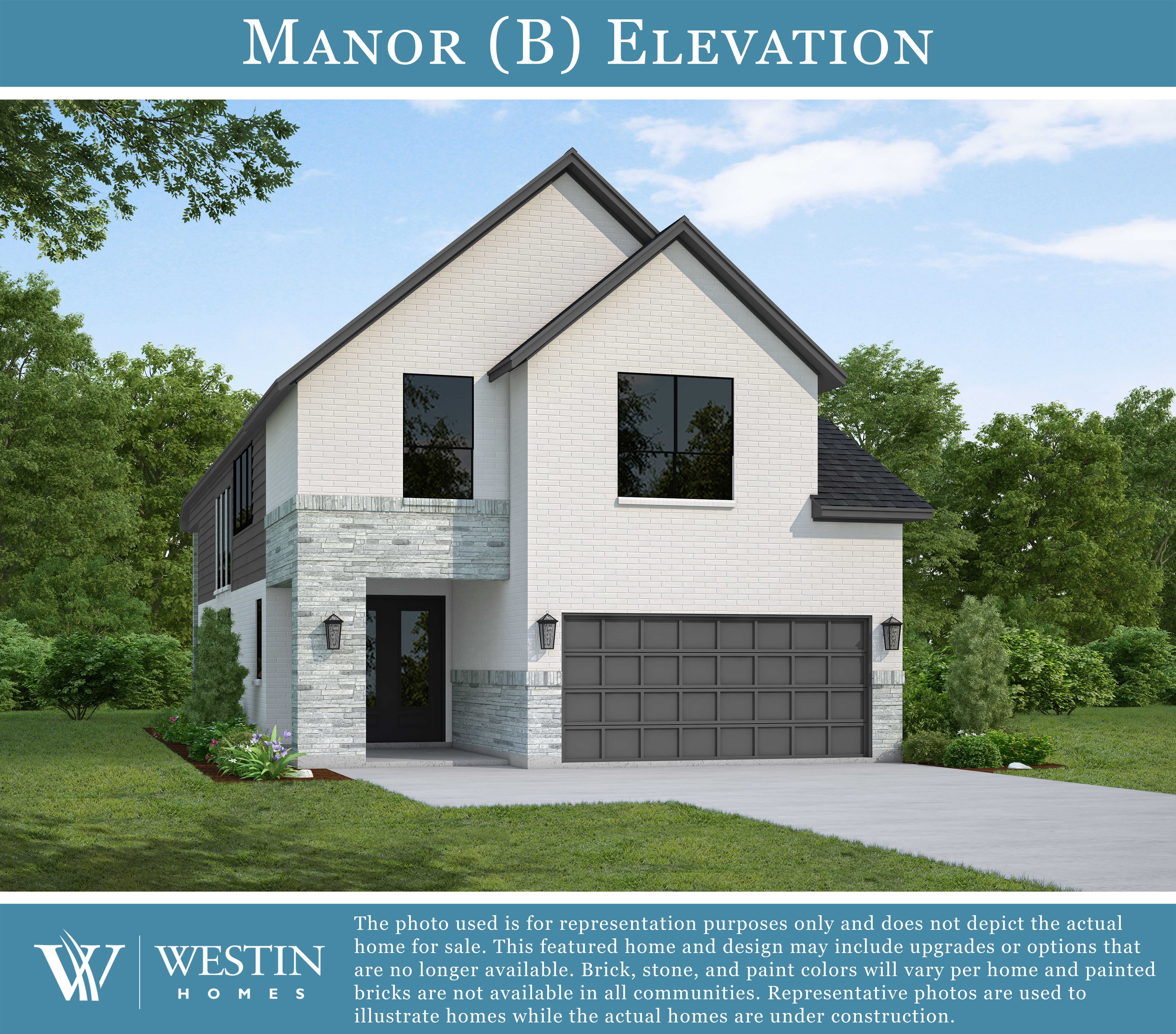 The Manor Elevation B by Westin Homes