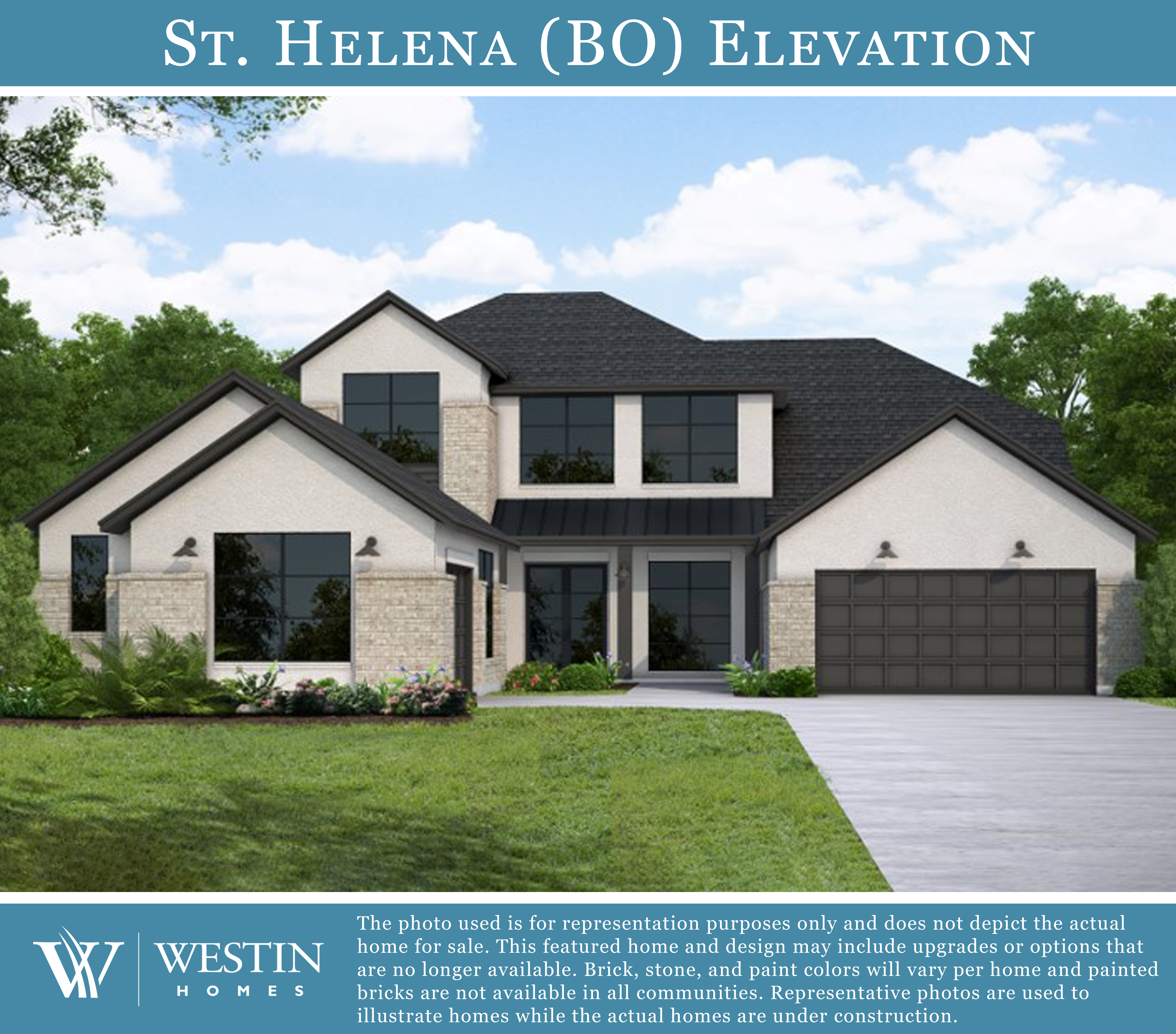 The St. Helena Elevation BO by Westin Homes