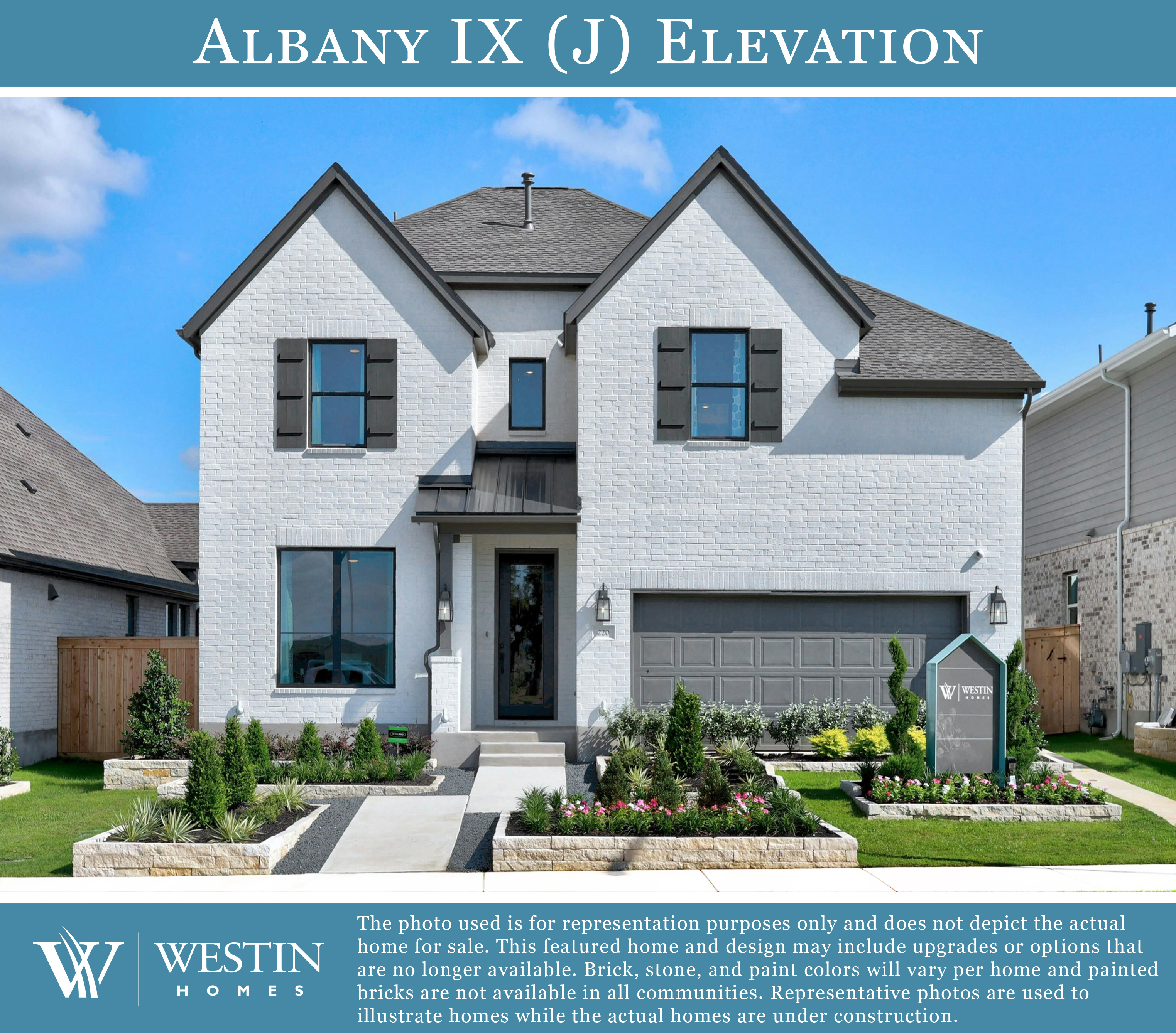 The Albany IX Elevation by Westin Homes