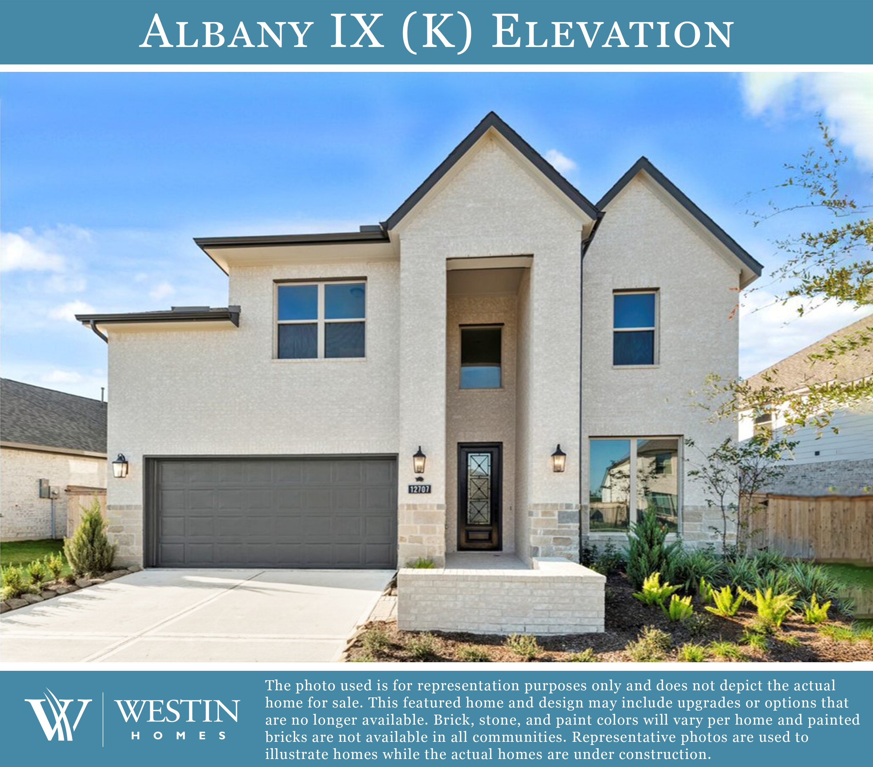 The Albany IX Elevation by Westin Homes