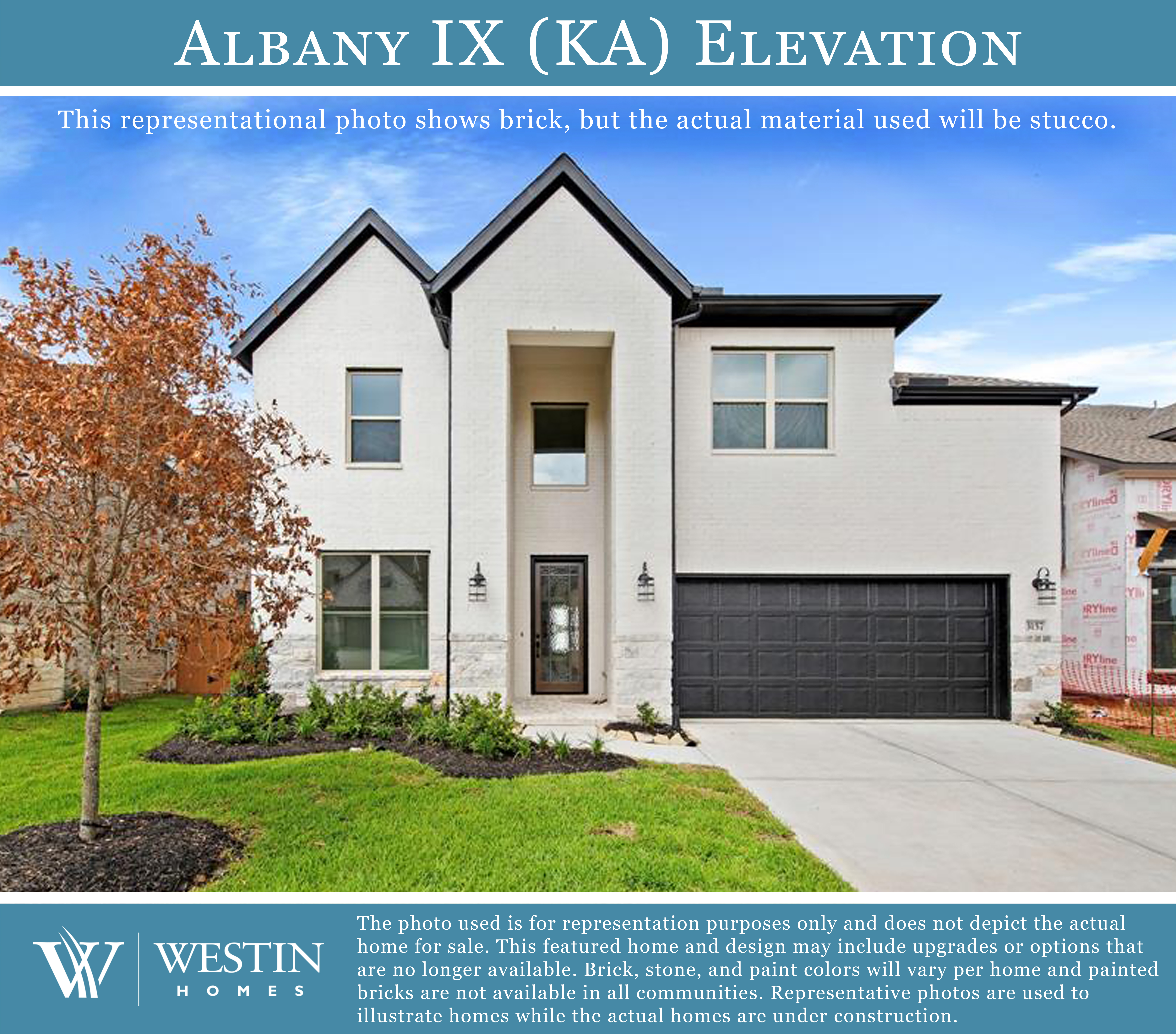 The Albany IX Elevation KA by Westin Homes