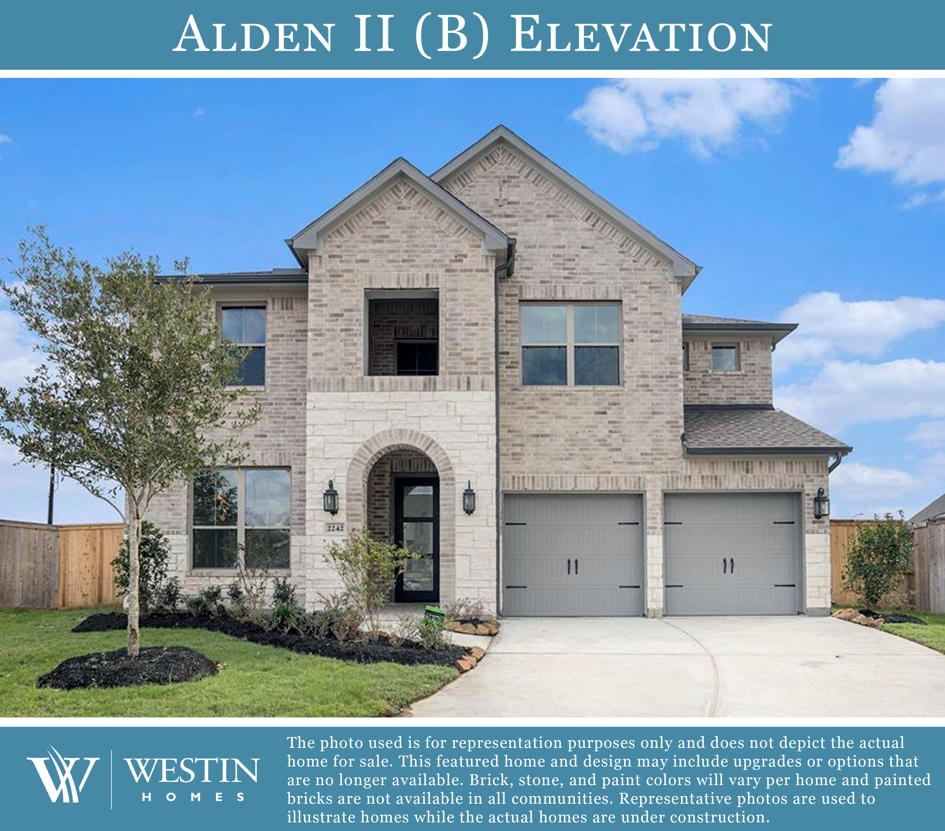 The Alden II Elevation B by Westin Homes