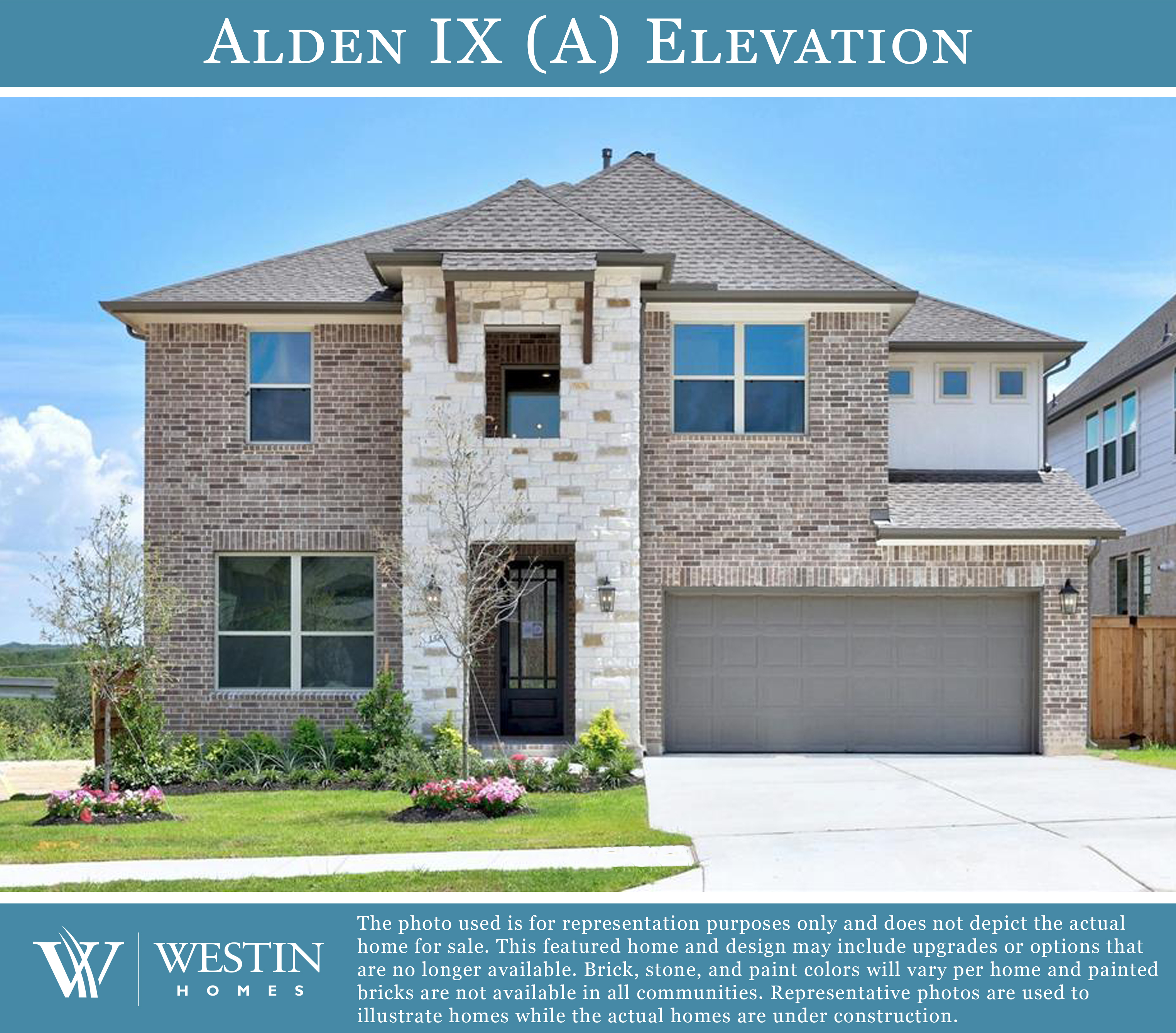 The Alden IX Elevation by Westin Homes