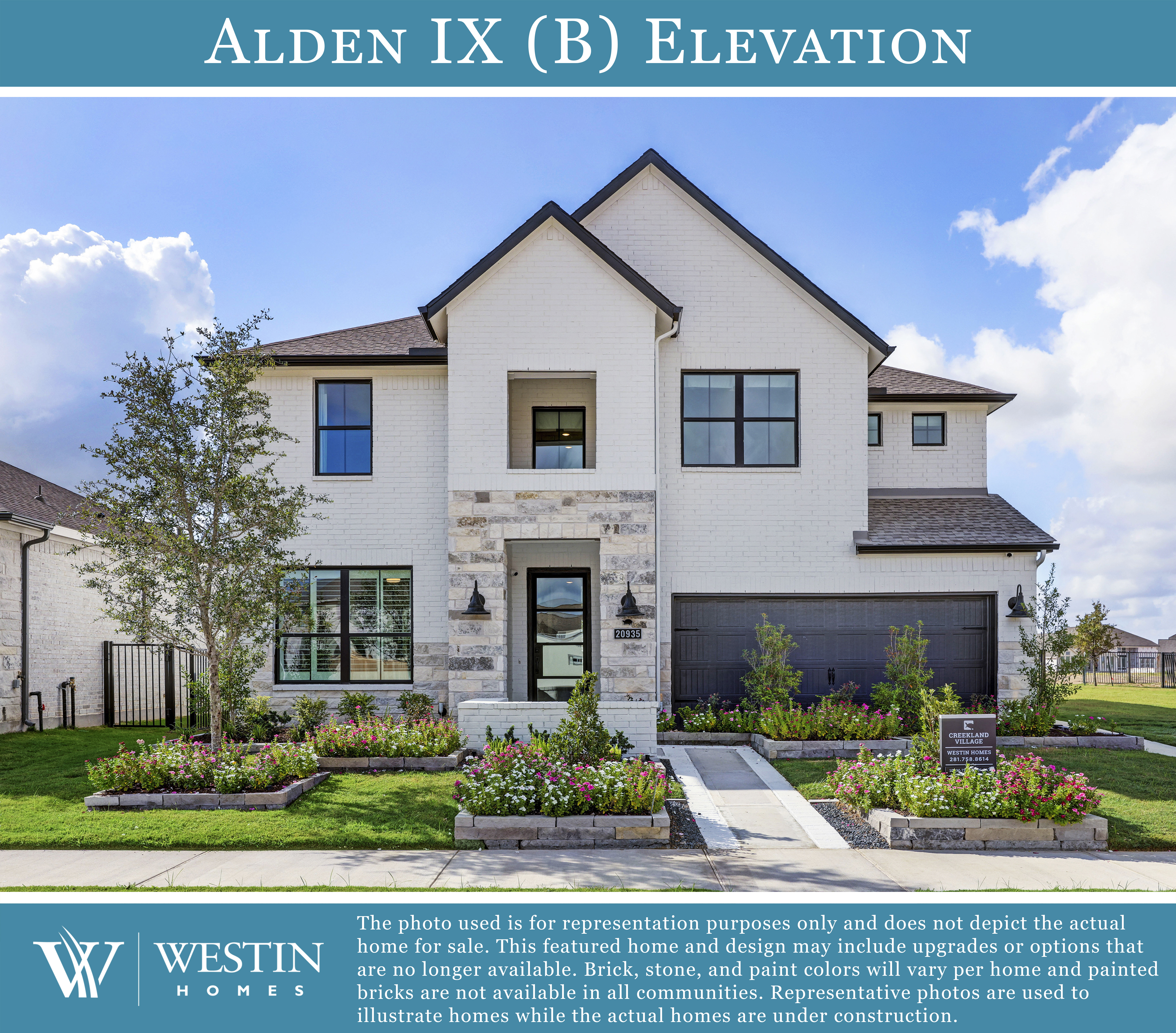 The Alden IX Elevation by Westin Homes