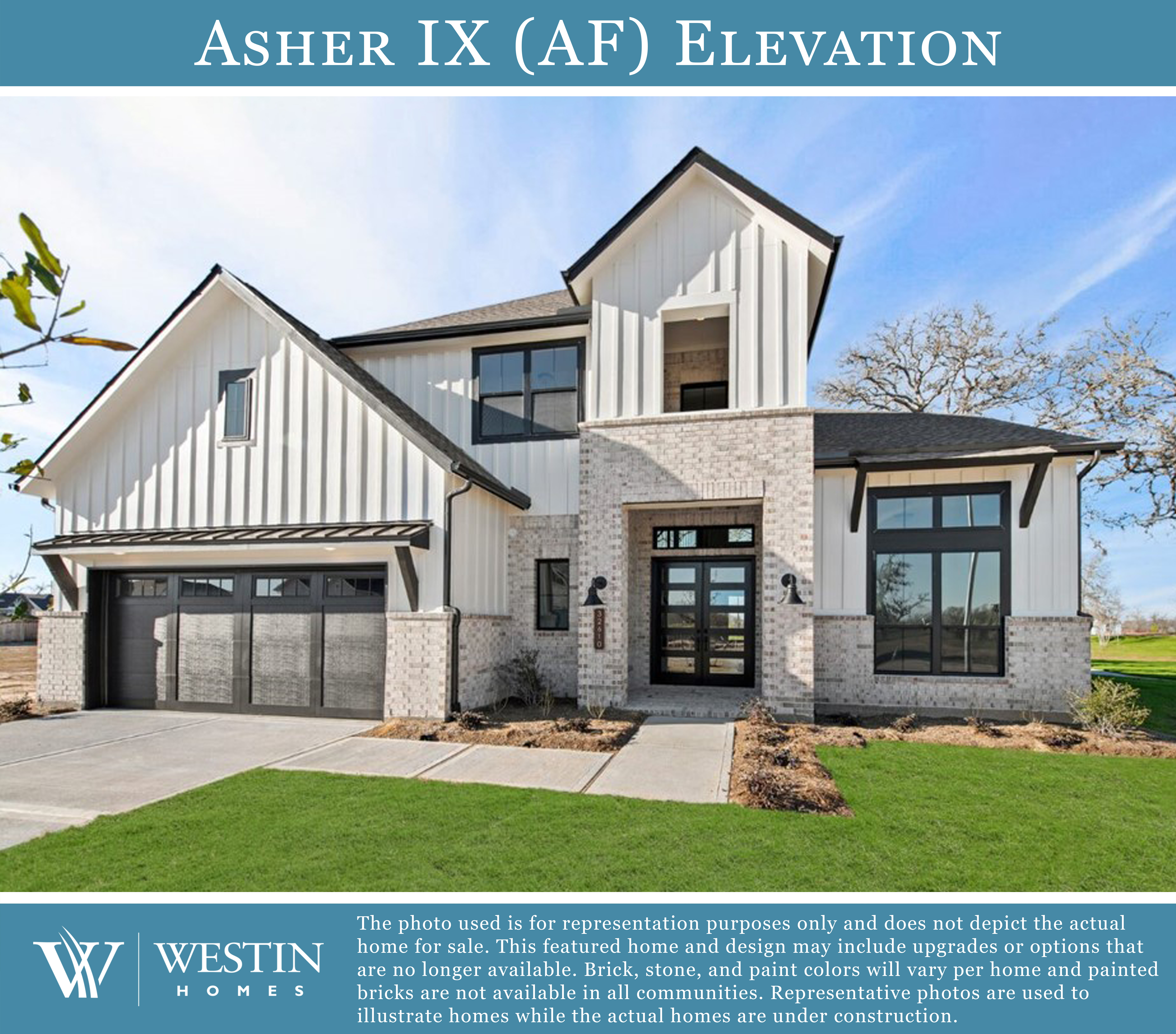 The Asher IX Elevation AF by Westin Homes