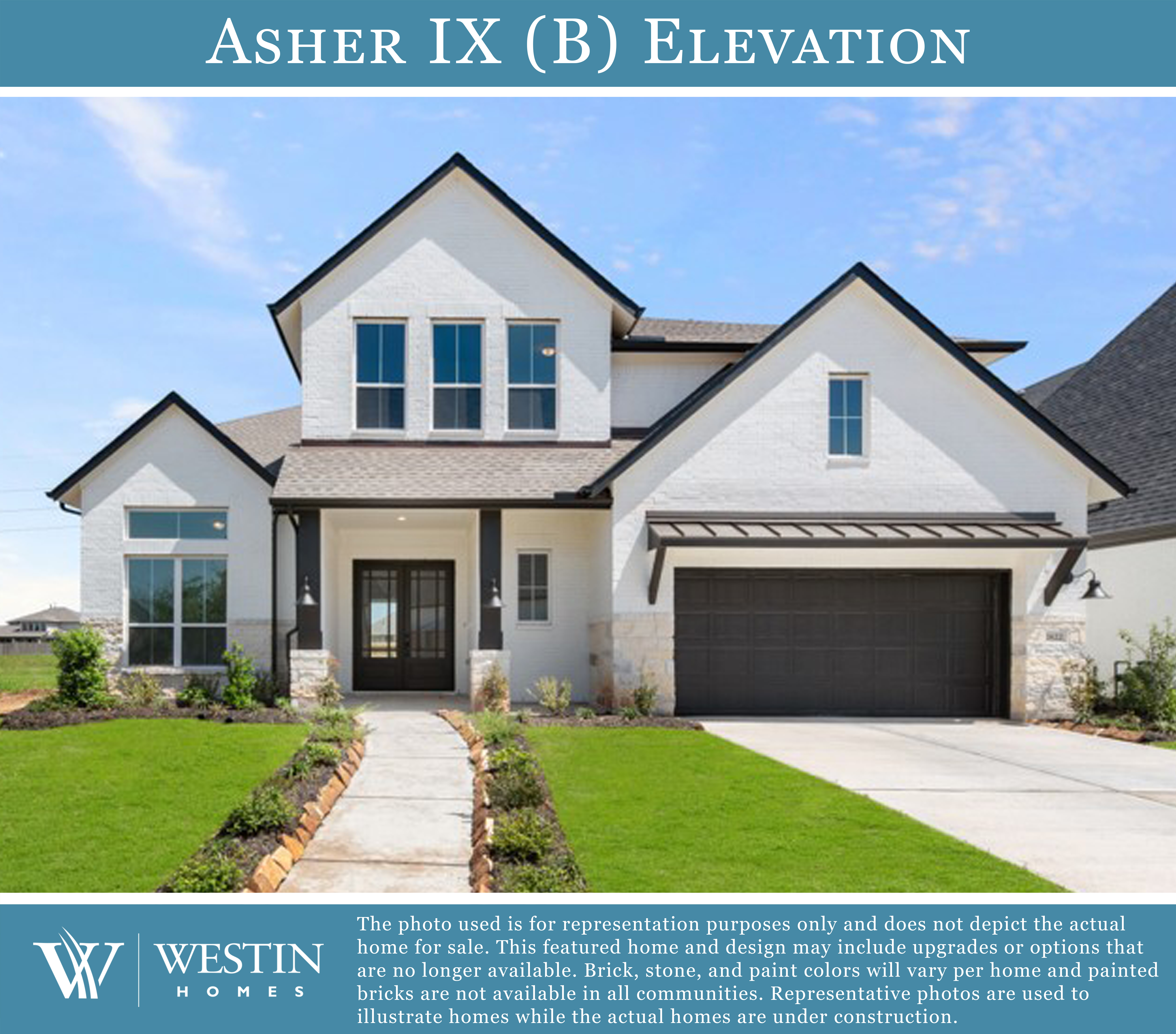 The Asher IX Elevation B by Westin Homes