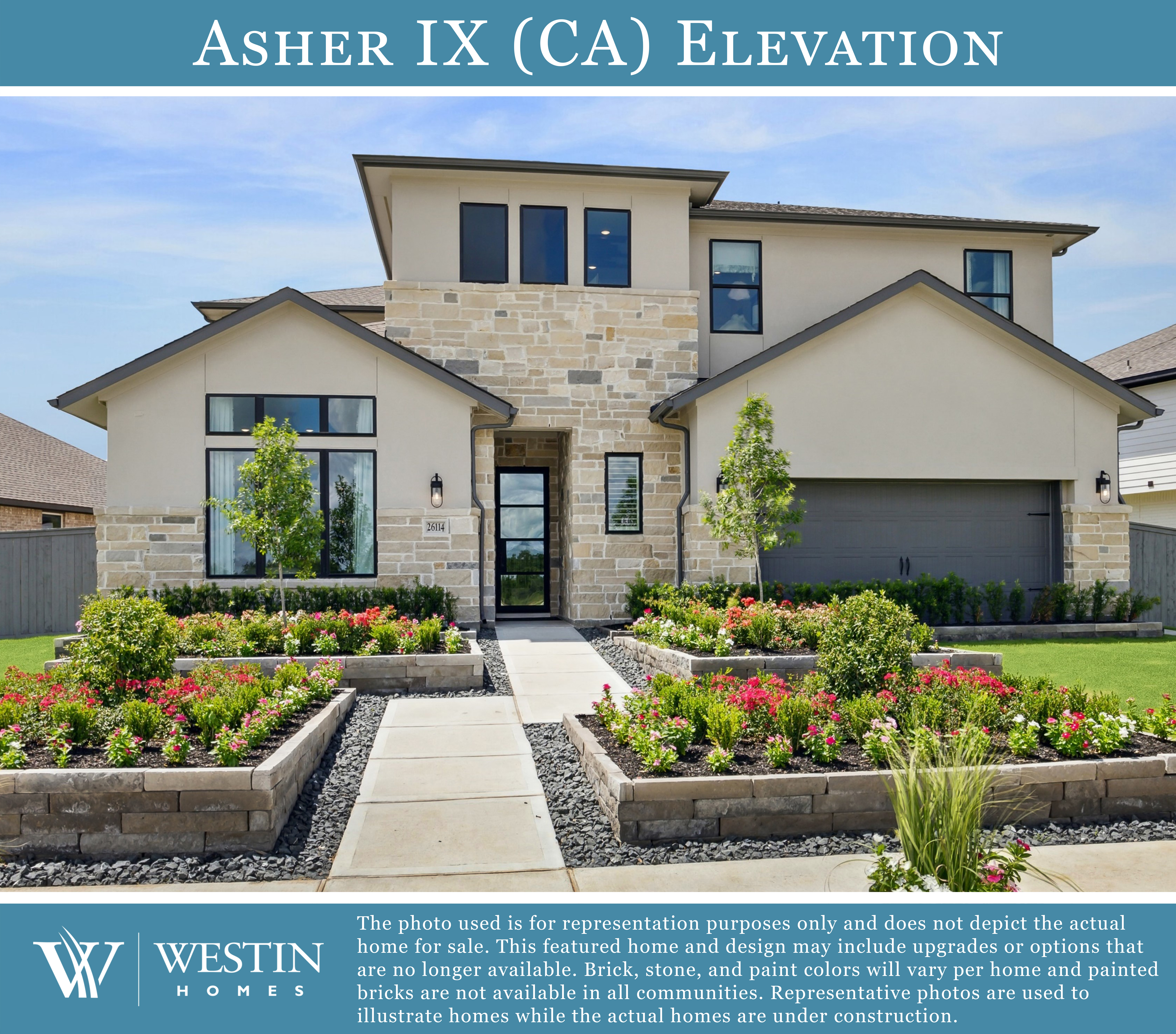 The Asher IX Elevation CA by Westin Homes