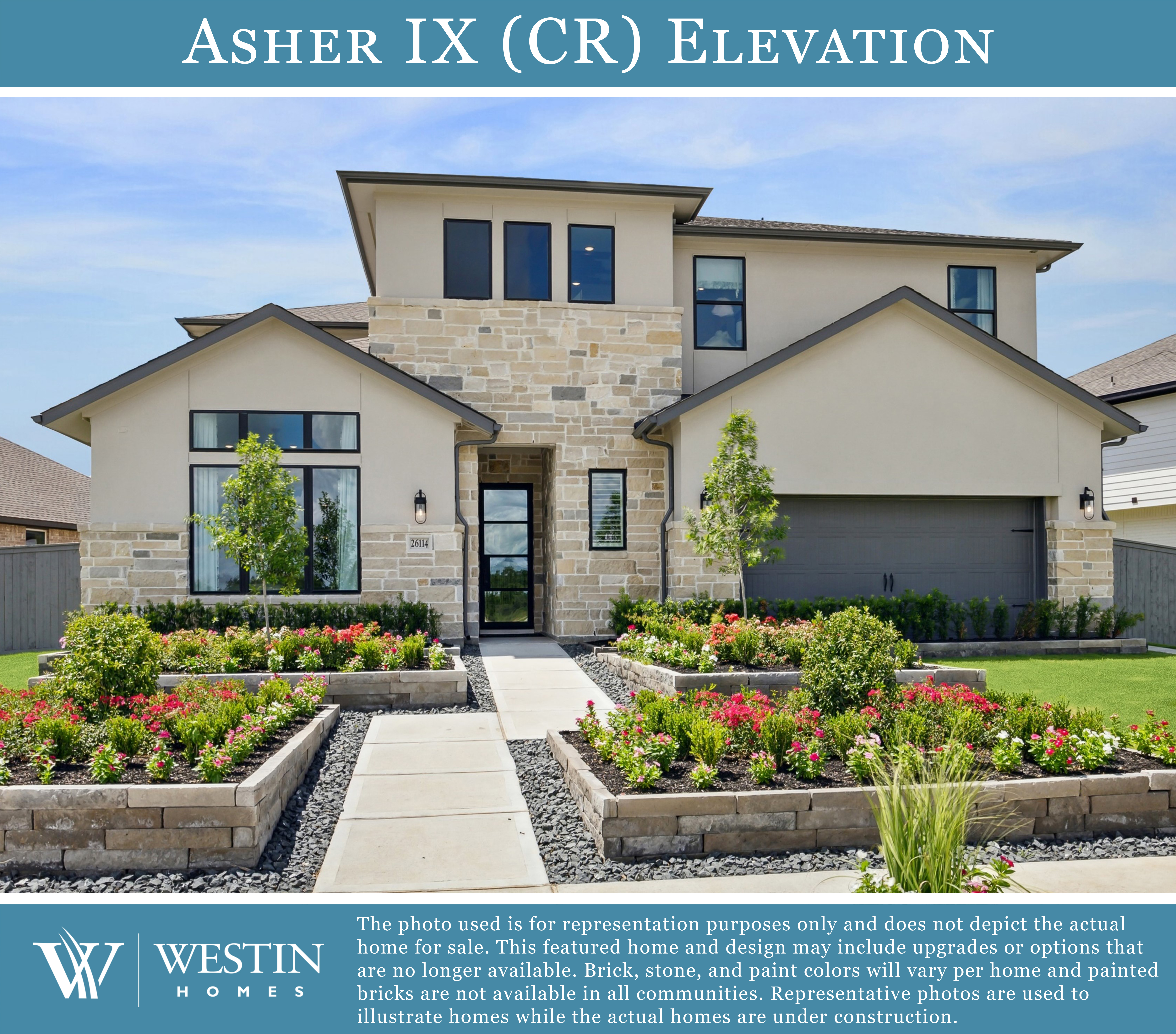 The Asher IX Elevation CR by Westin Homes