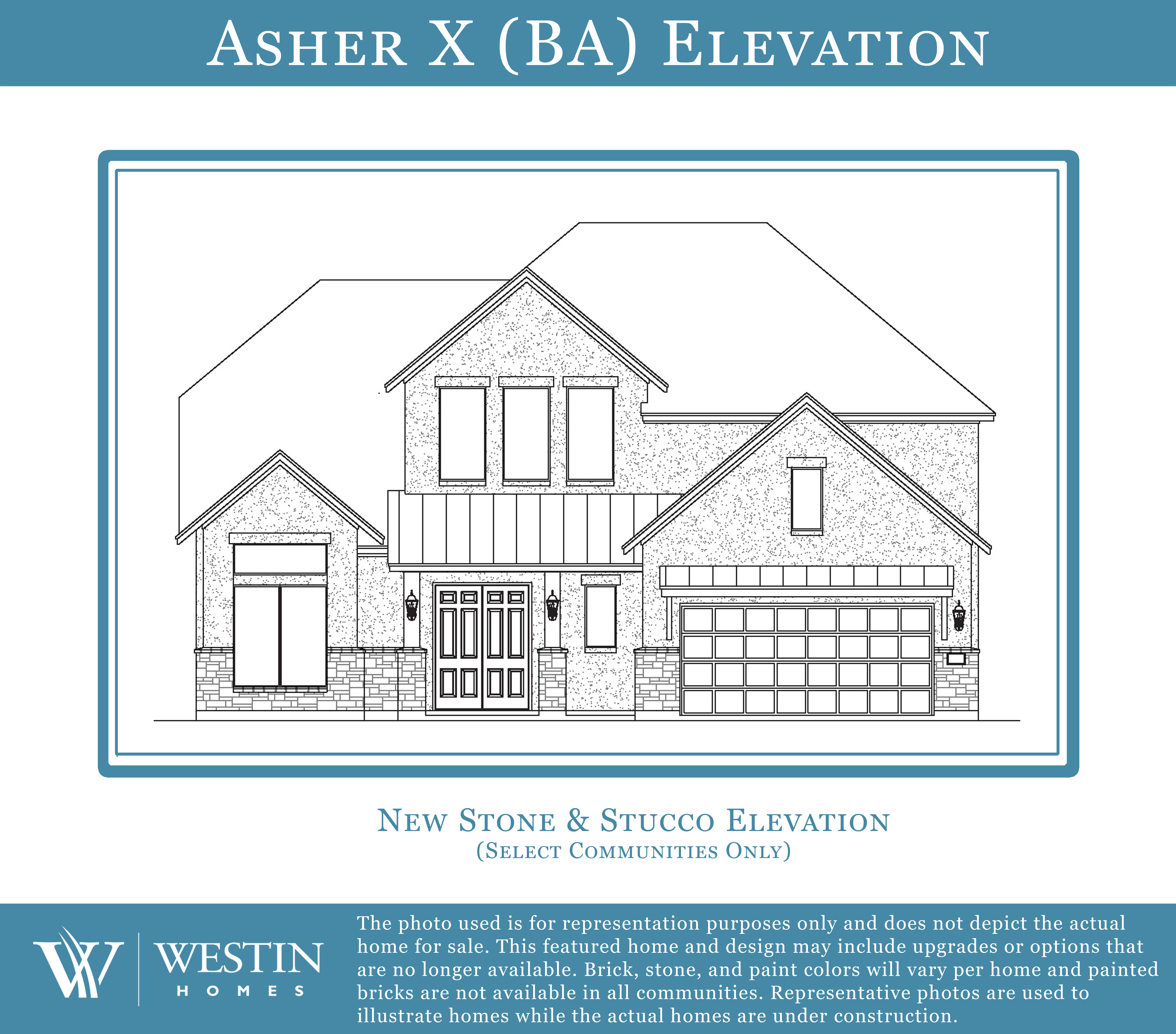 The Asher X Elevation BA by Westin Homes