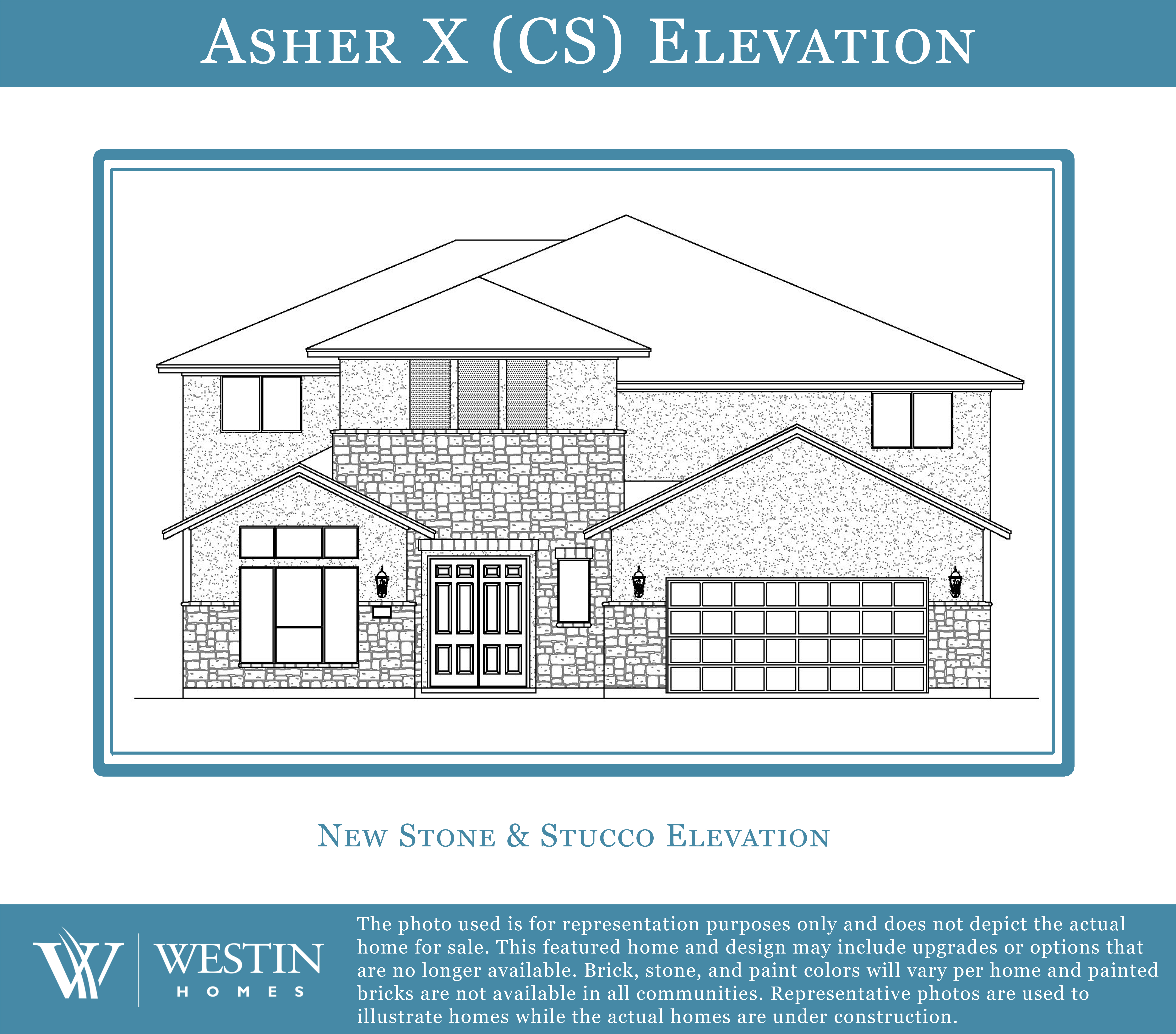 The Asher X Elevation CS by Westin Homes