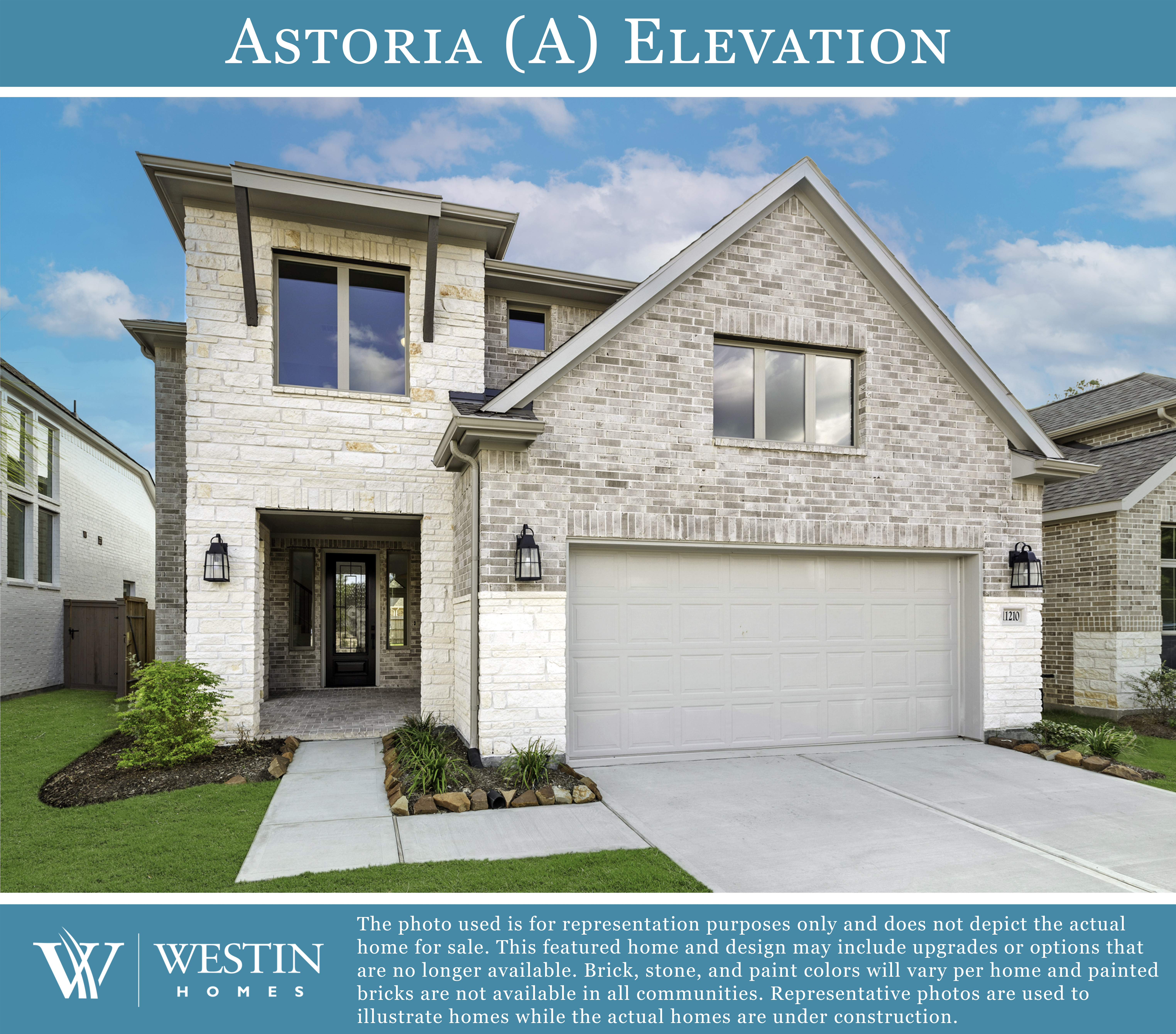 The Astoria Elevation A by Westin Homes