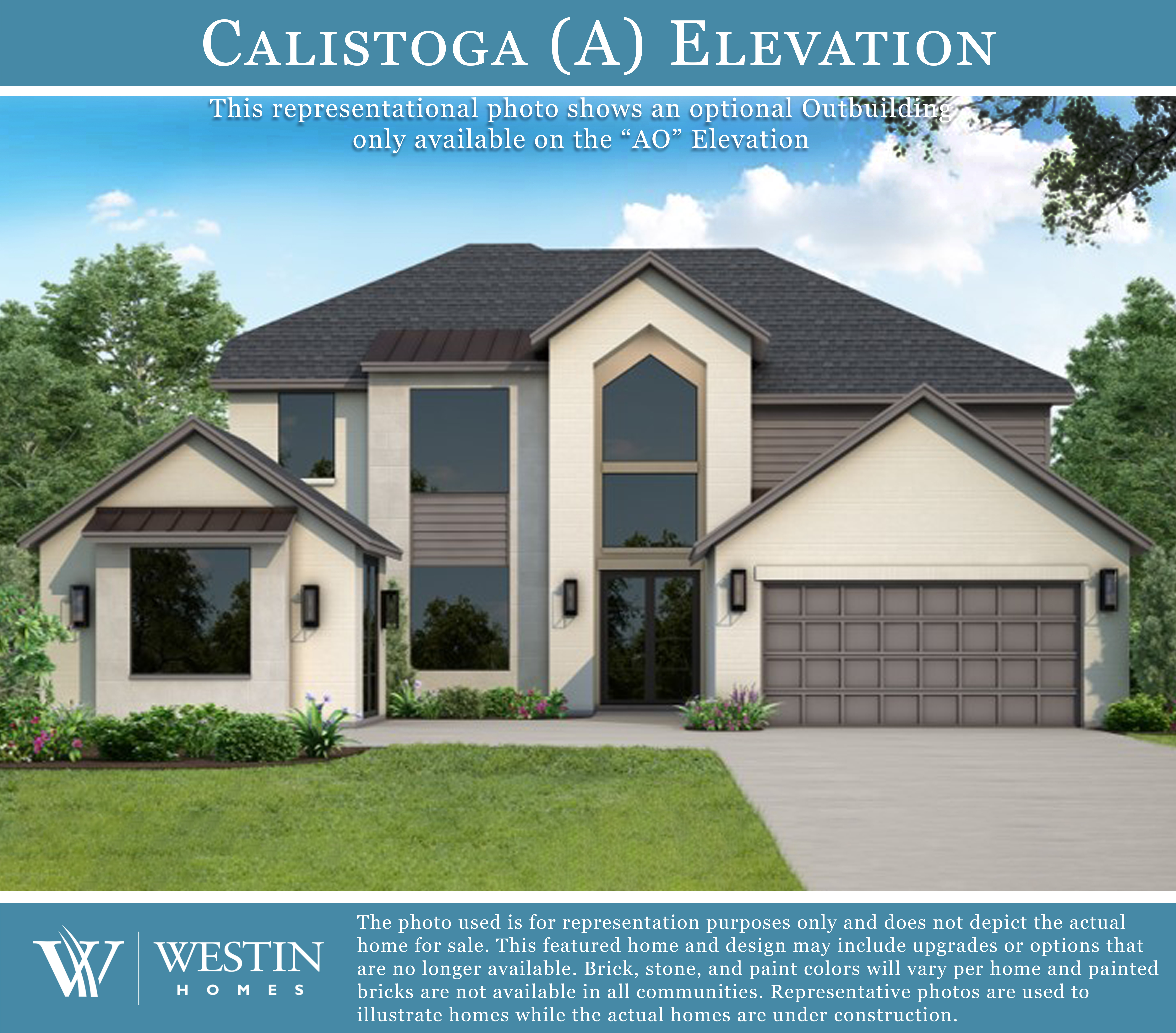 The Calistoga Elevation A by Westin Homes