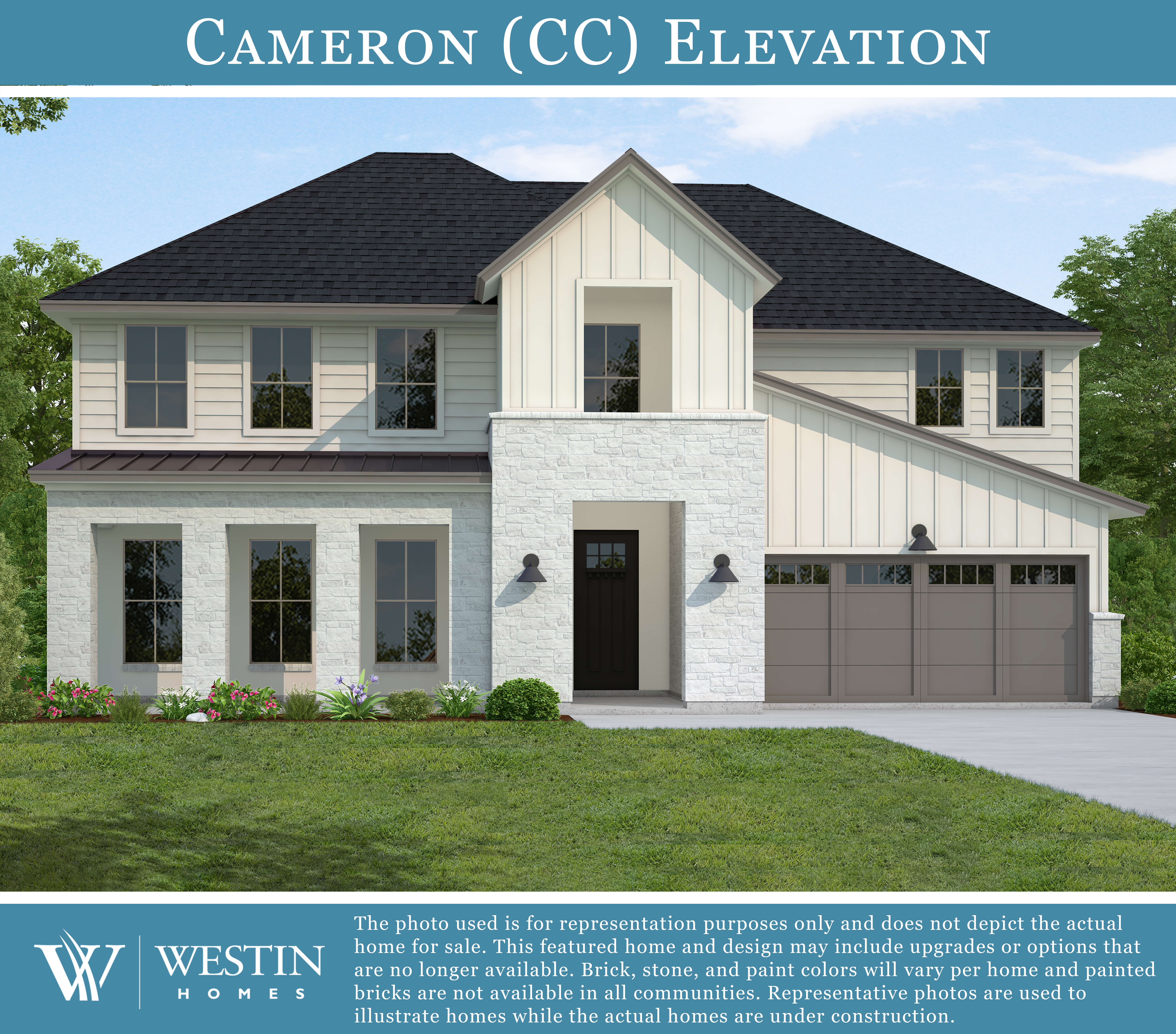 The Cameron Elevation CC by Westin Homes