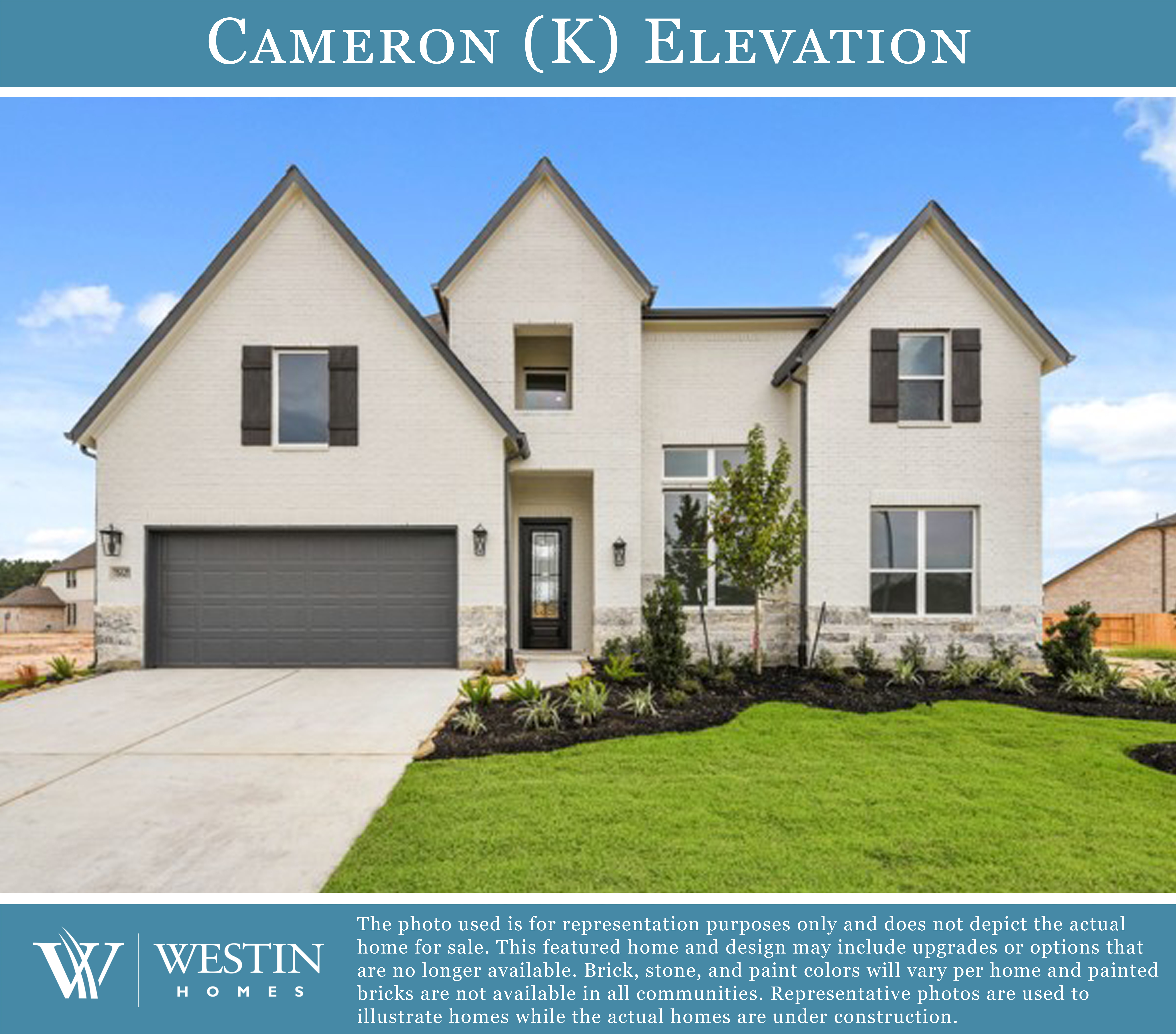 The Cameron Elevation K by Westin Homes