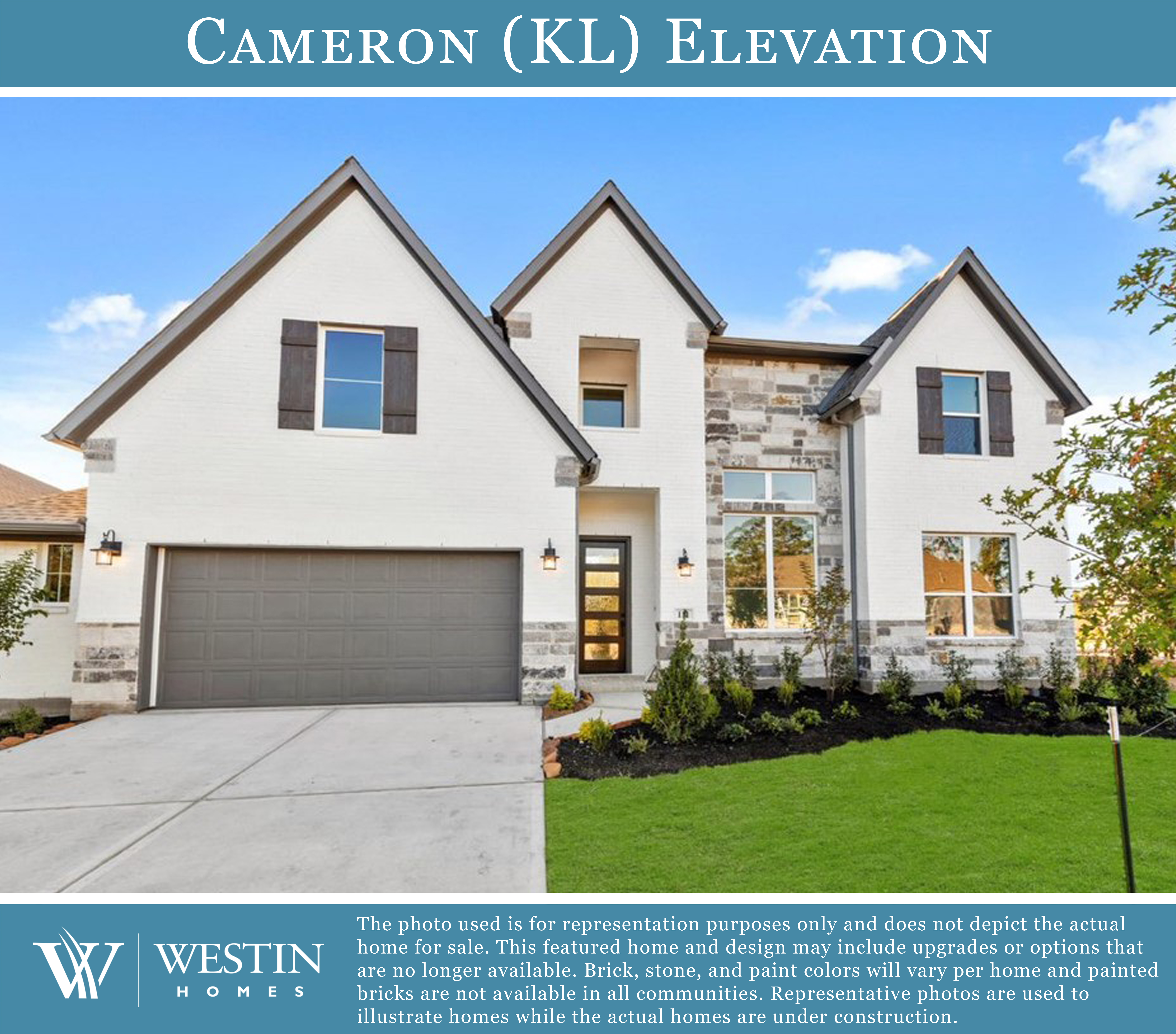 The Cameron Elevation KL by Westin Homes