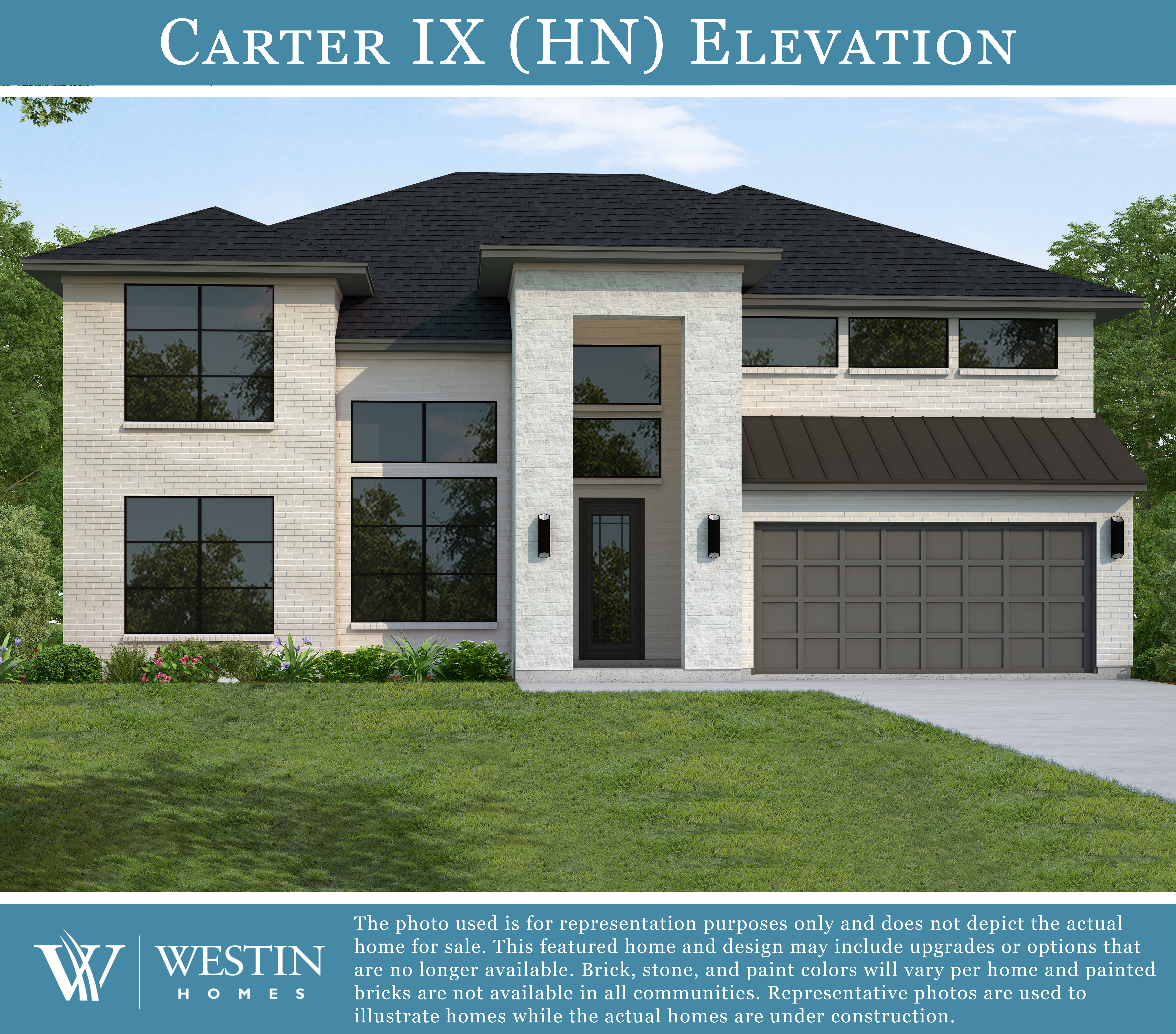 The Carter IX Elevation HN by Westin Homes