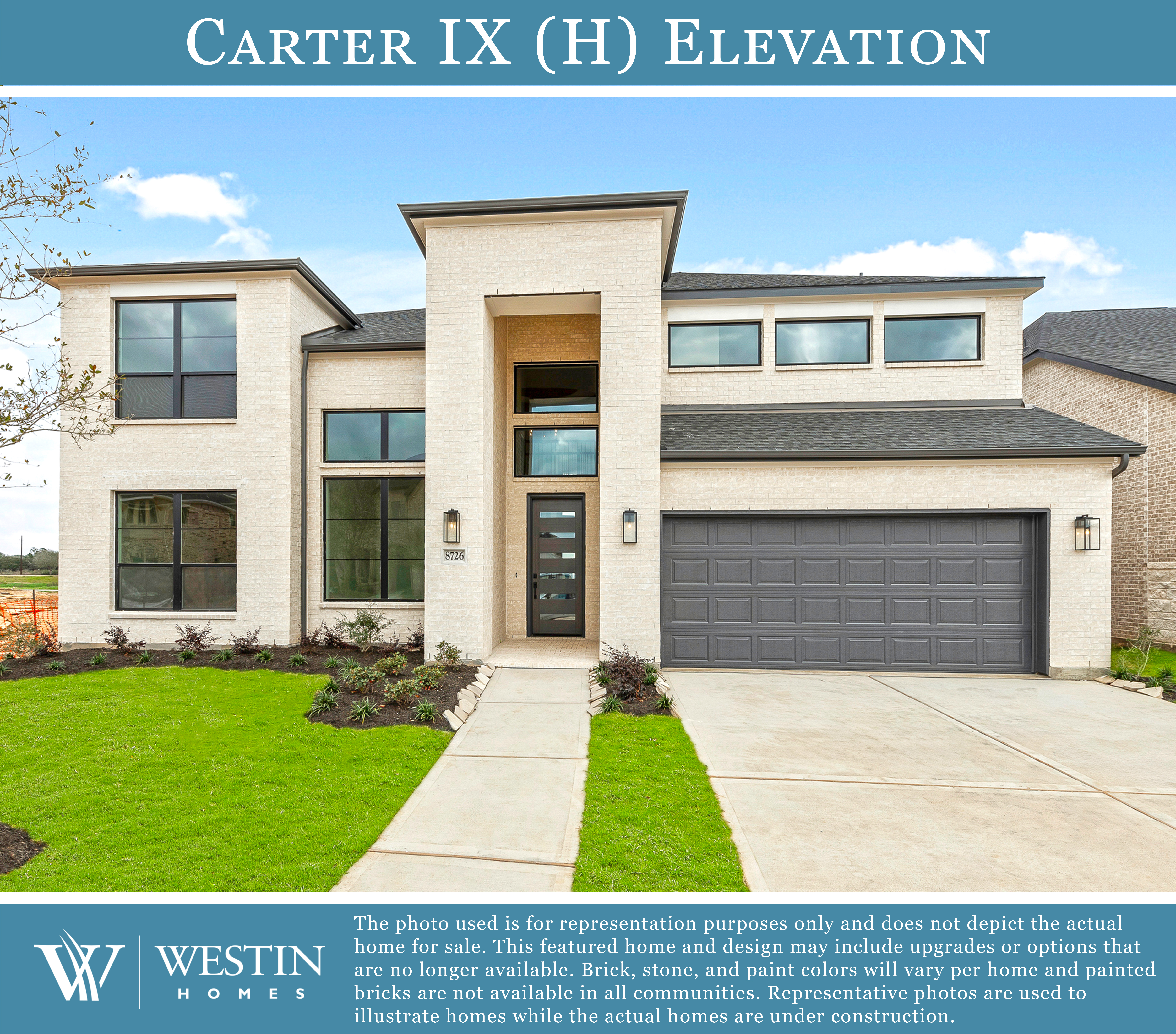 The Carter IX Elevation H by Westin Homes