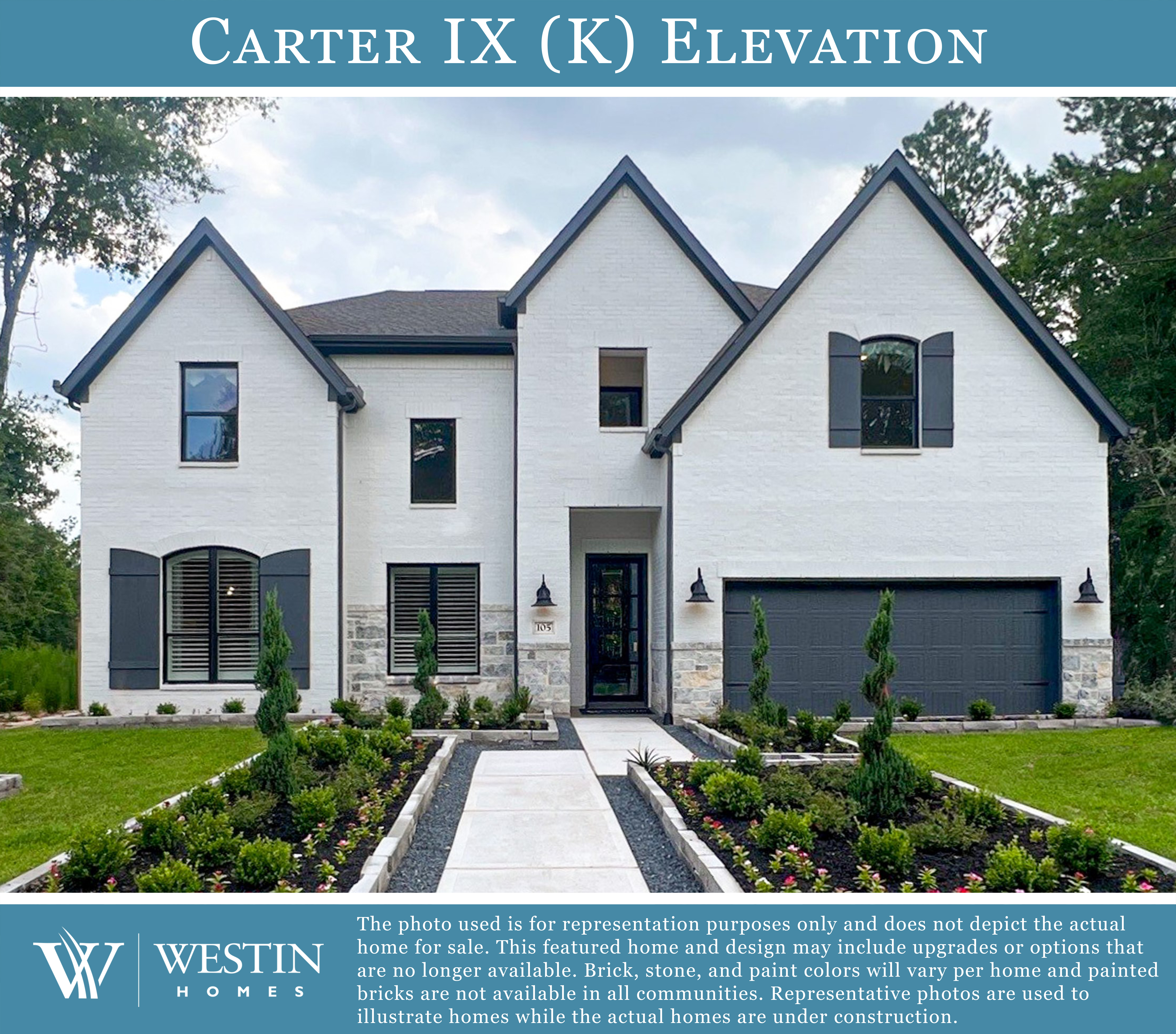 The Carter IX Elevation K by Westin Homes