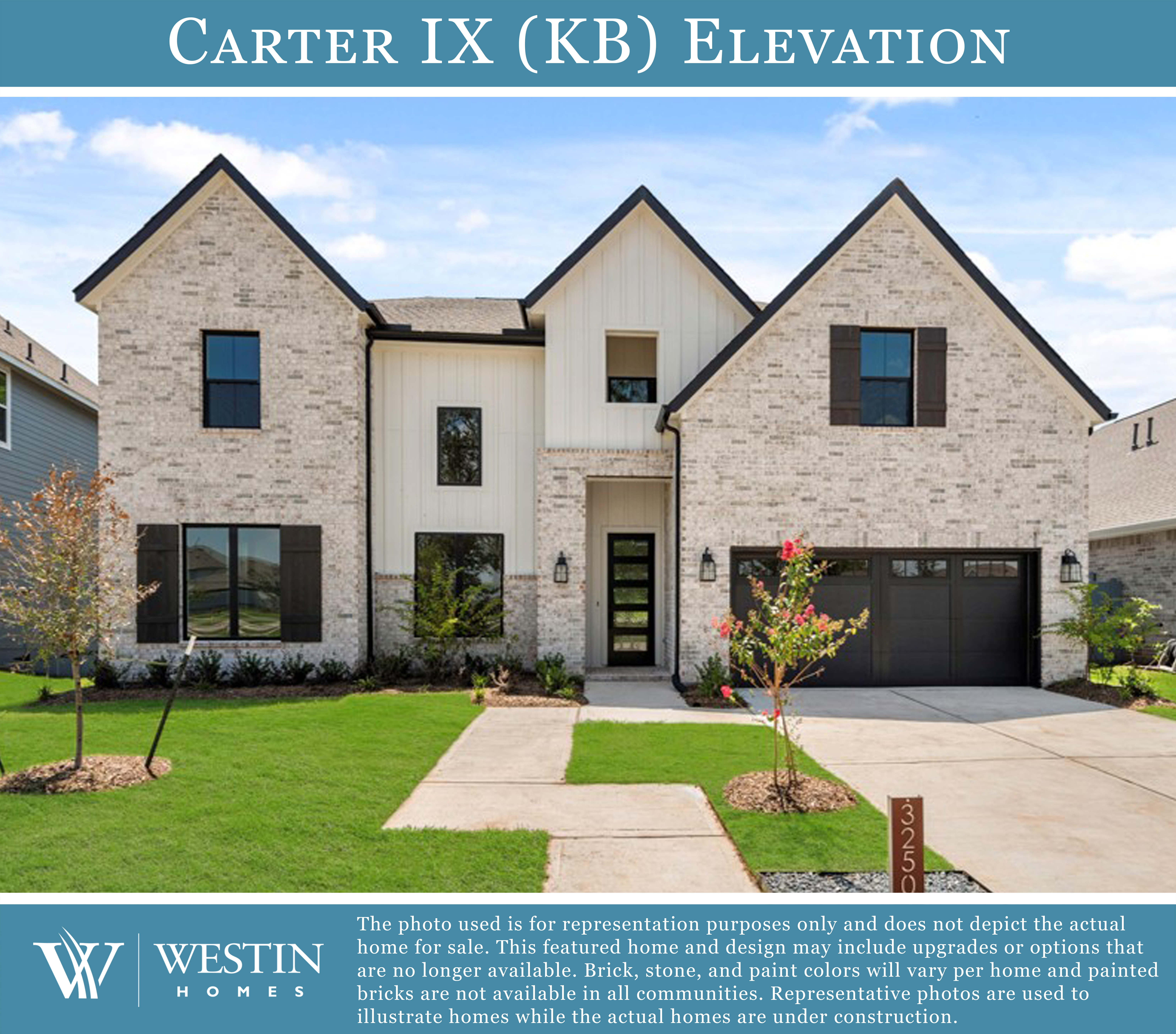 The Carter IX Elevation KB by Westin Homes