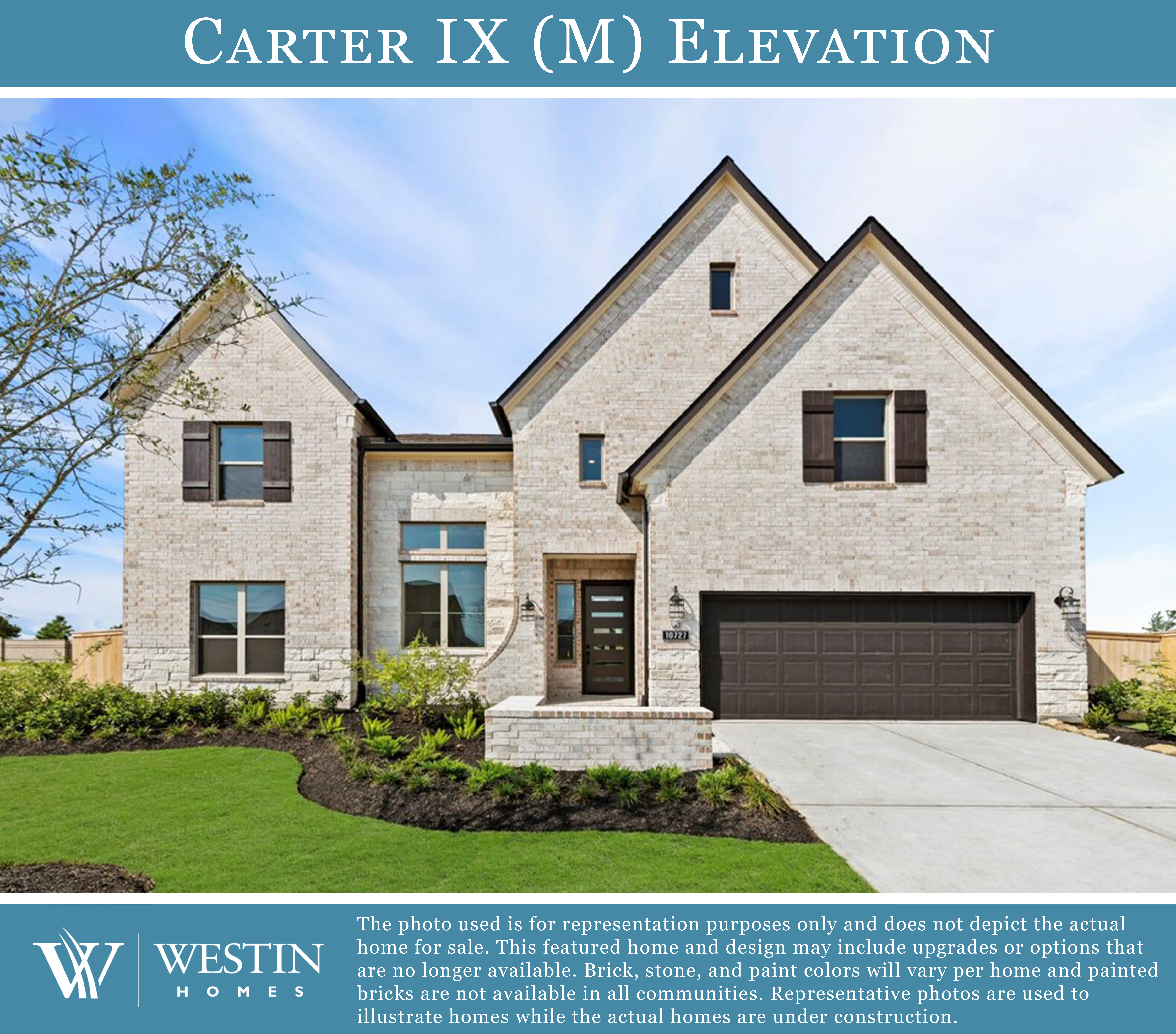 The Carter IX Elevation M by Westin Homes