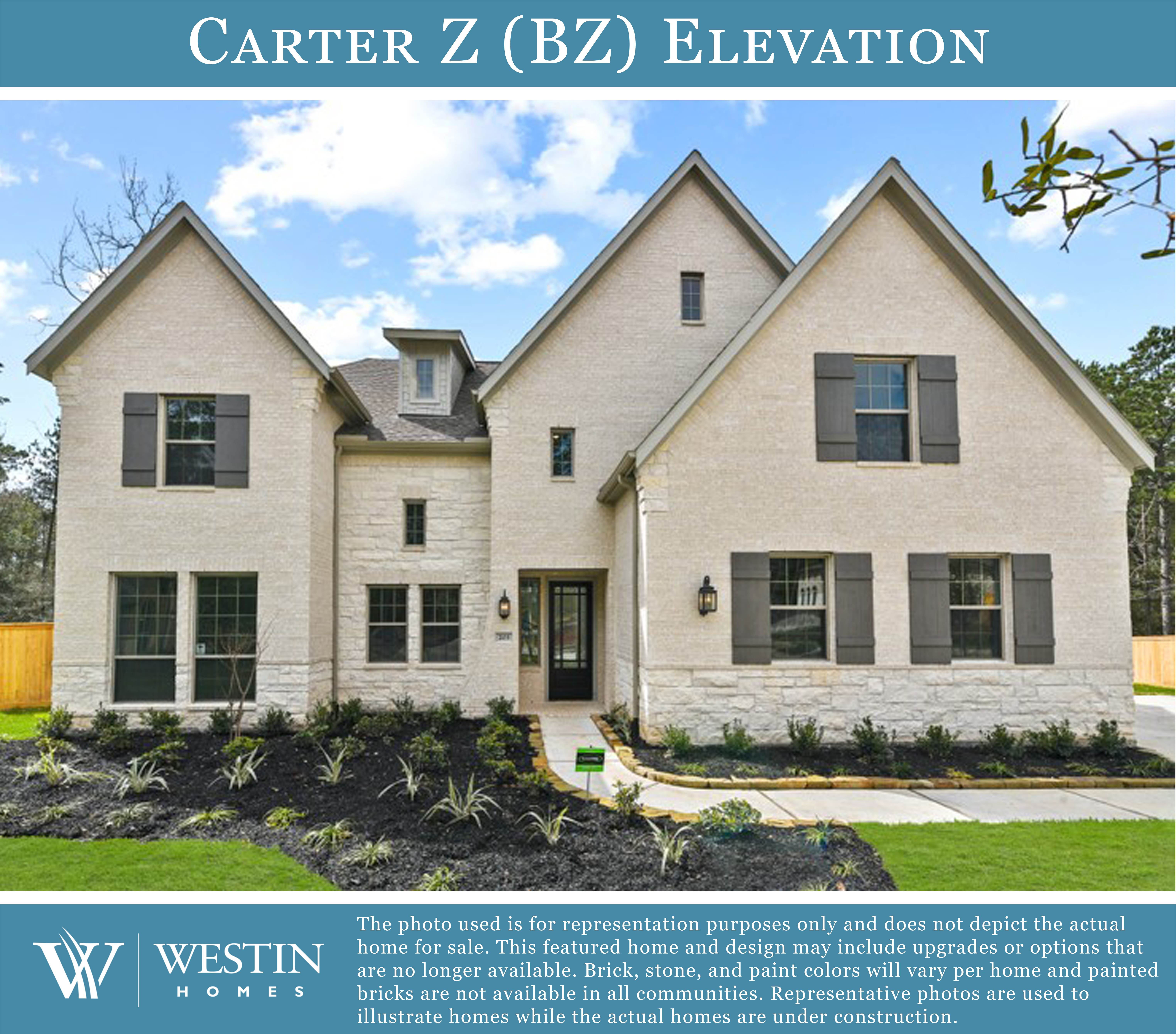 The Carter Z Elevation BZ by Westin Homes