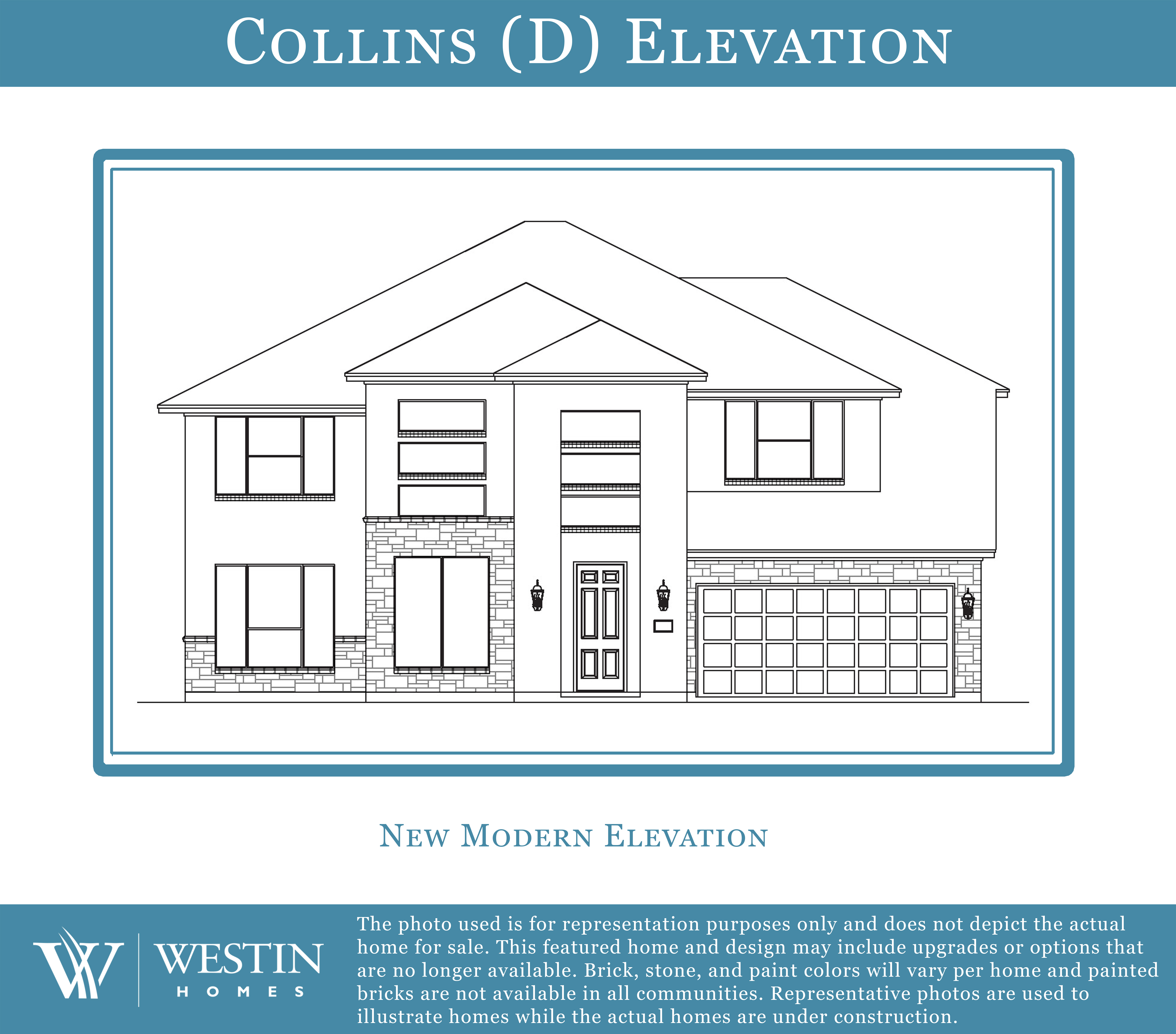 The Collins Elevation D by Westin Homes