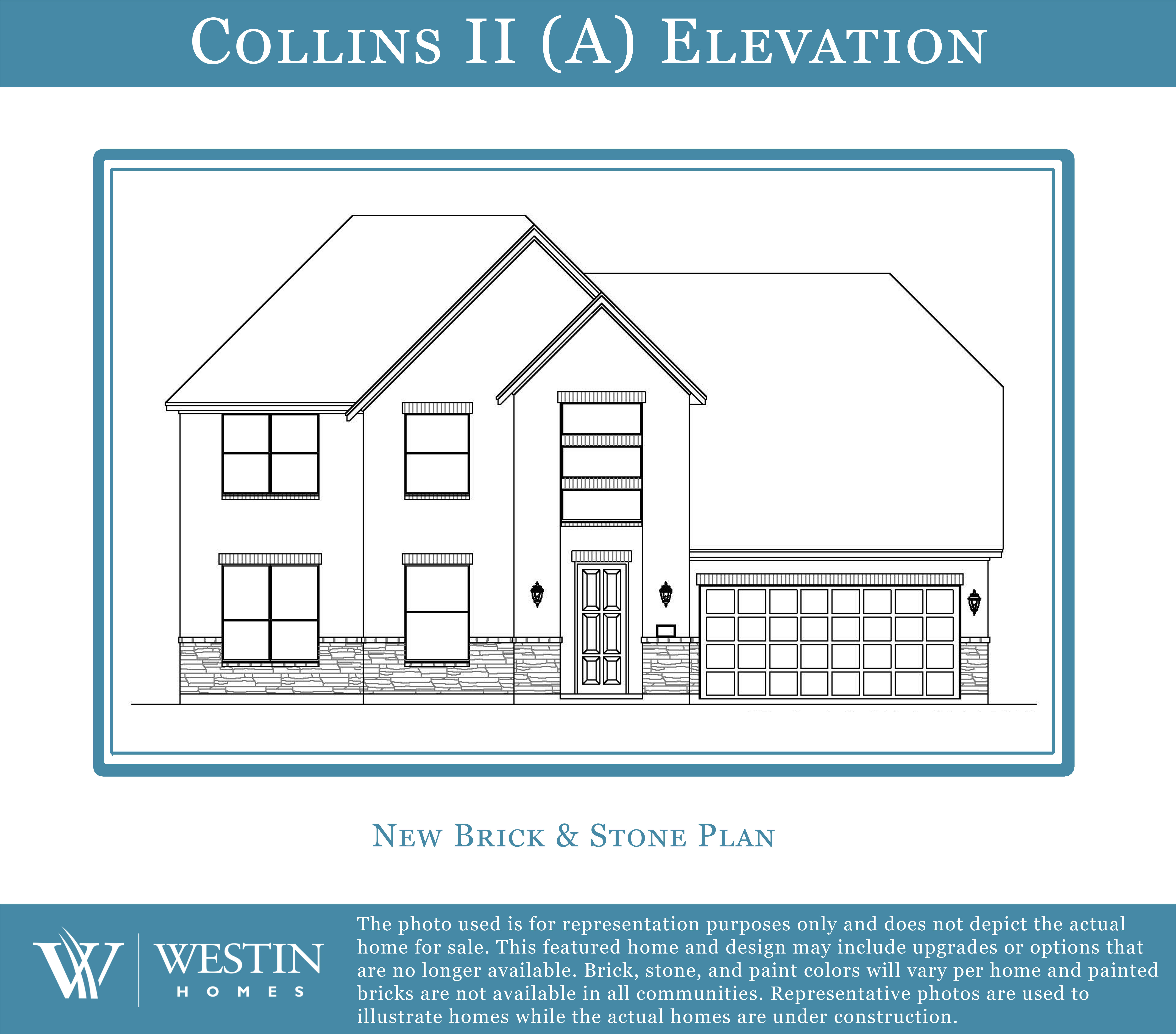 The Collins II Elevation A by Westin Homes