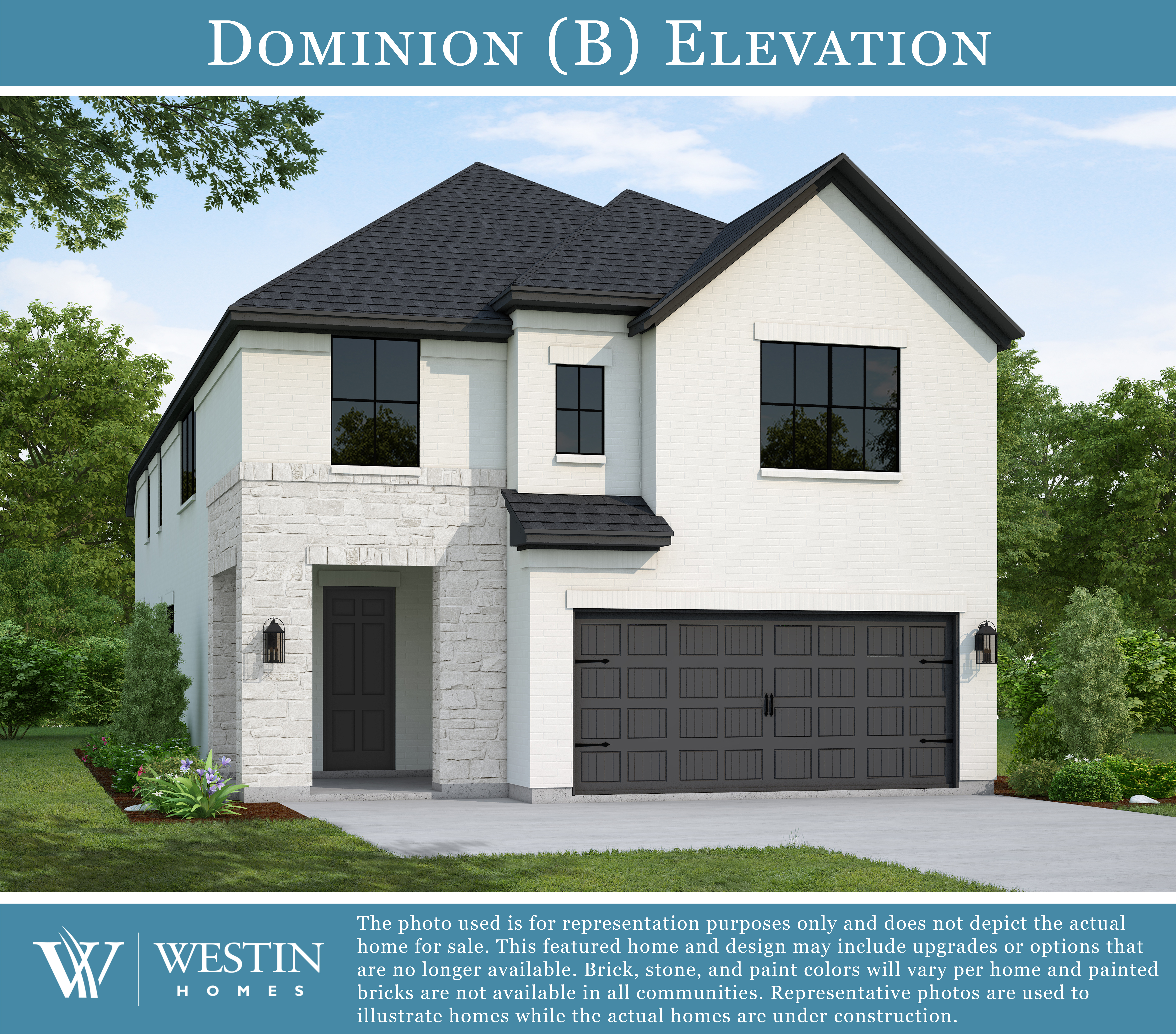 The Dominion Elevation B by Westin Homes