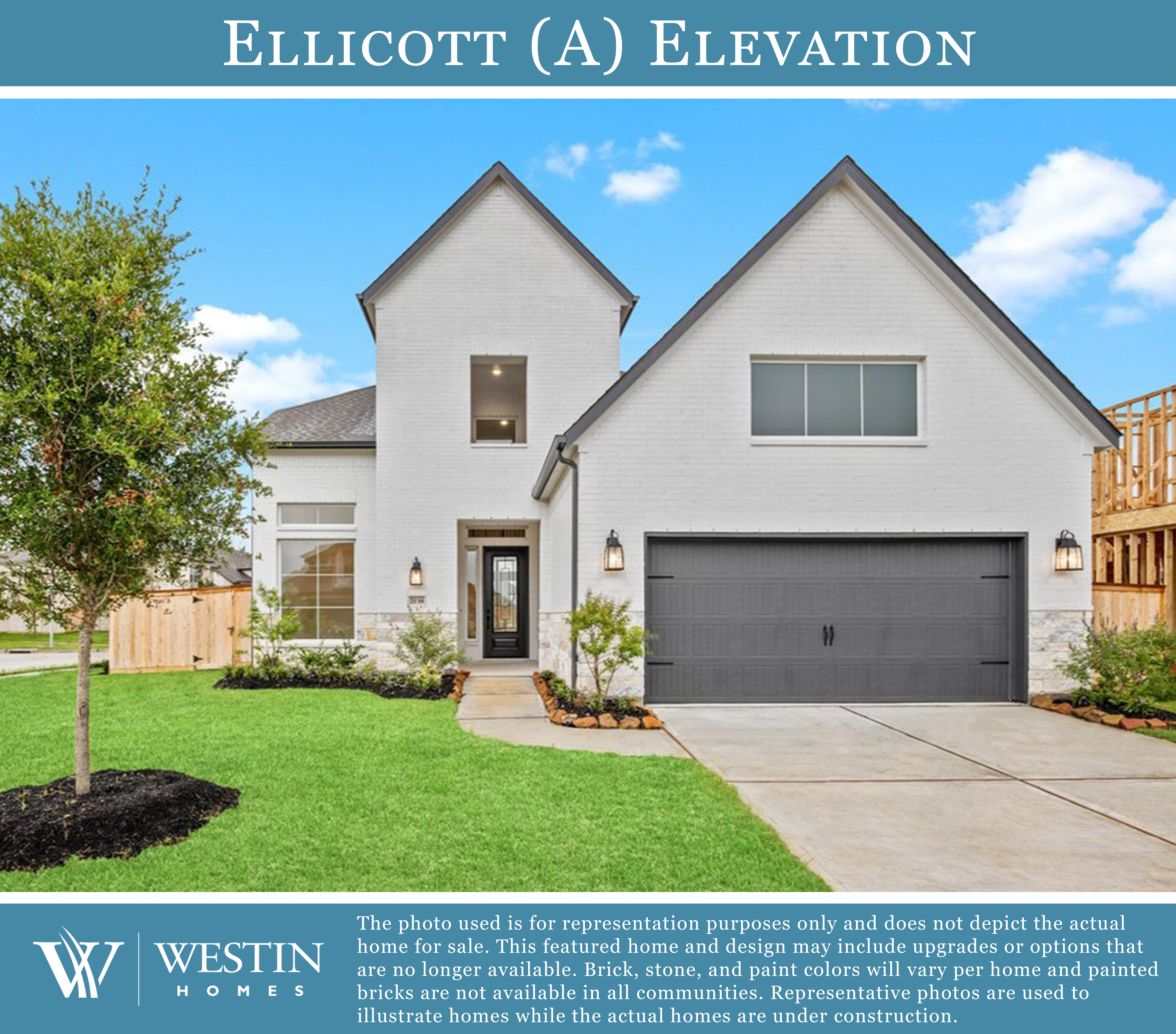 The Ellicott Elevation A by Westin Homes