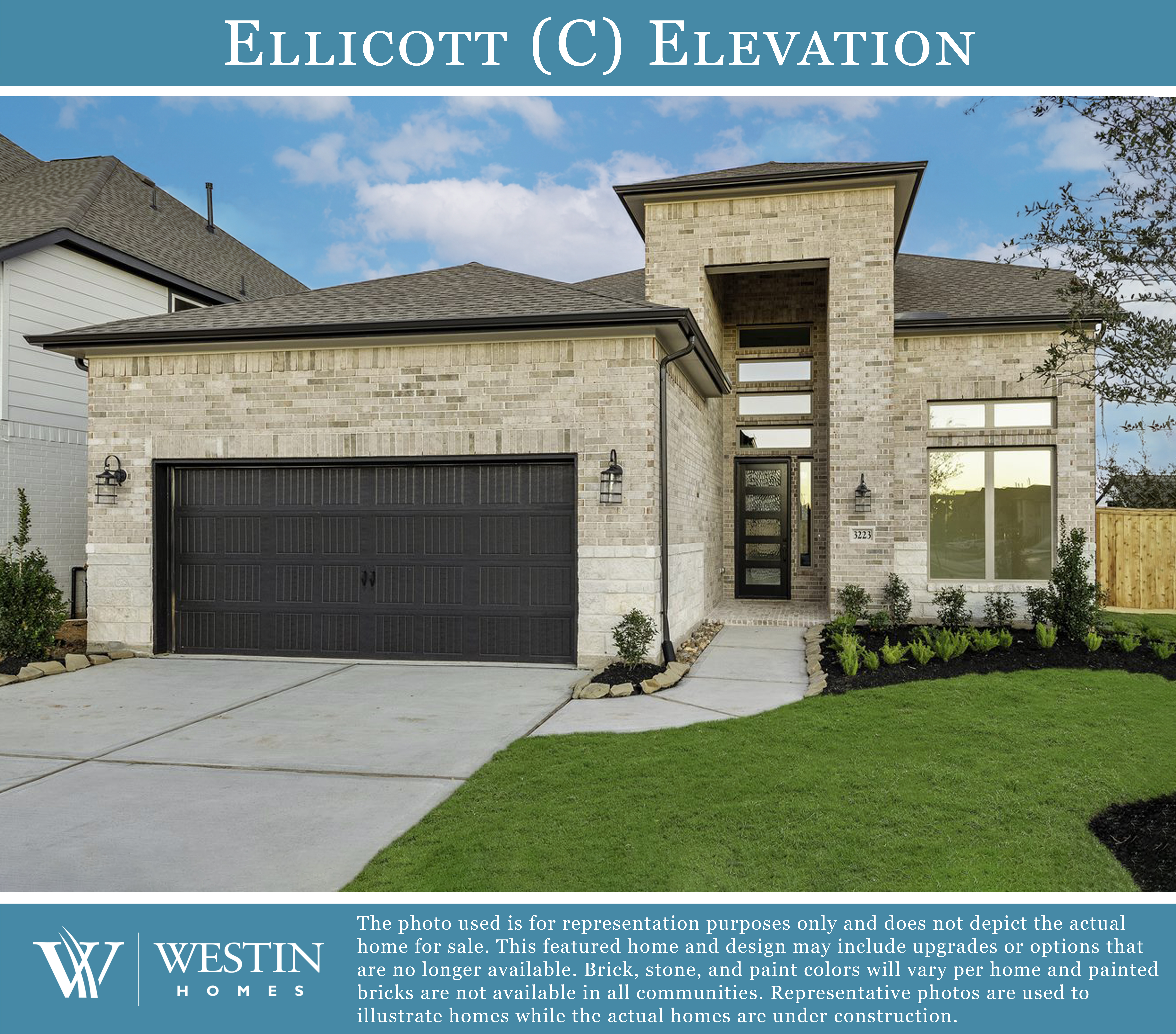 The Ellicott Elevation C by Westin Homes