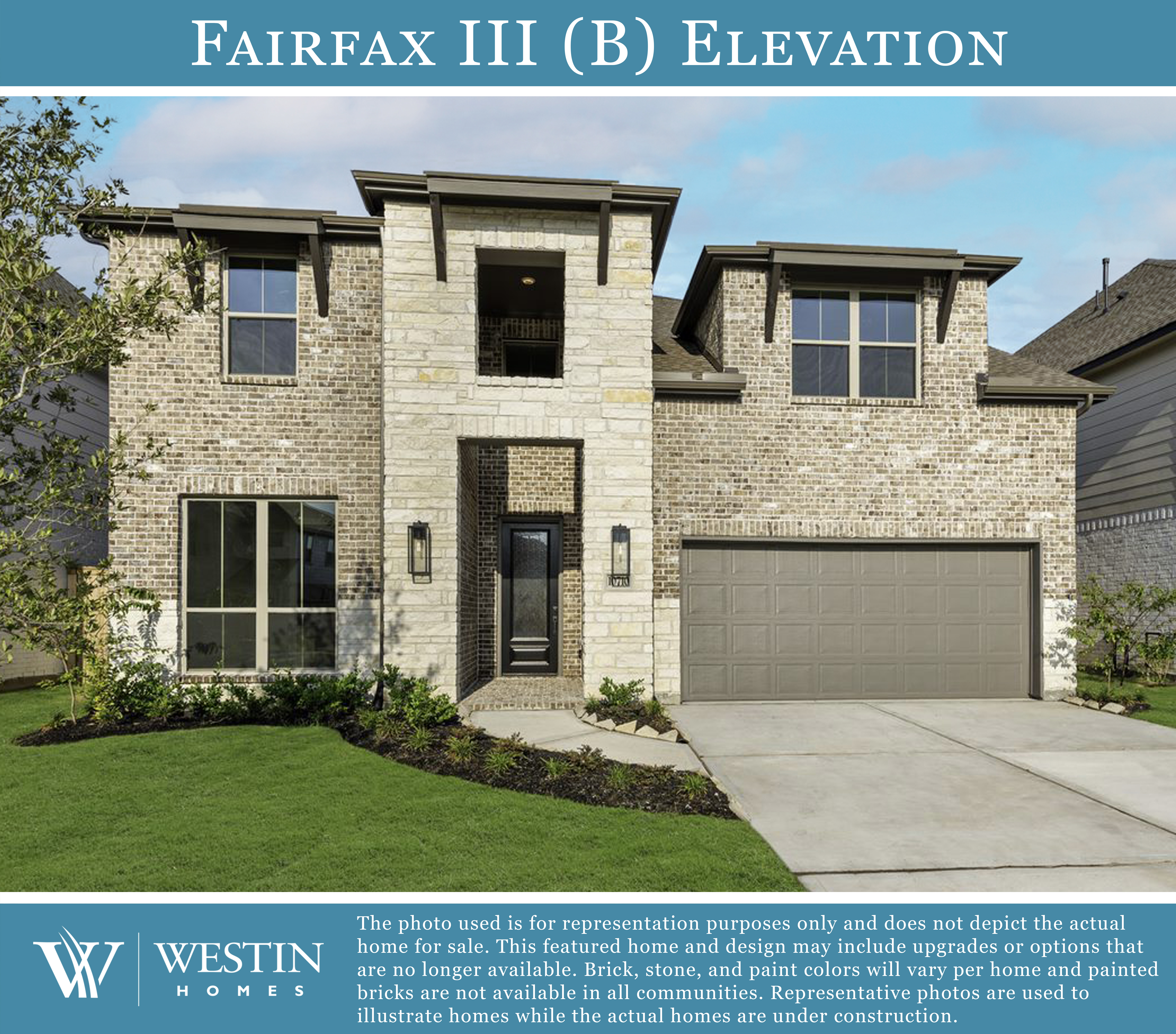 The Fairfax III Elevation B by Westin Homes