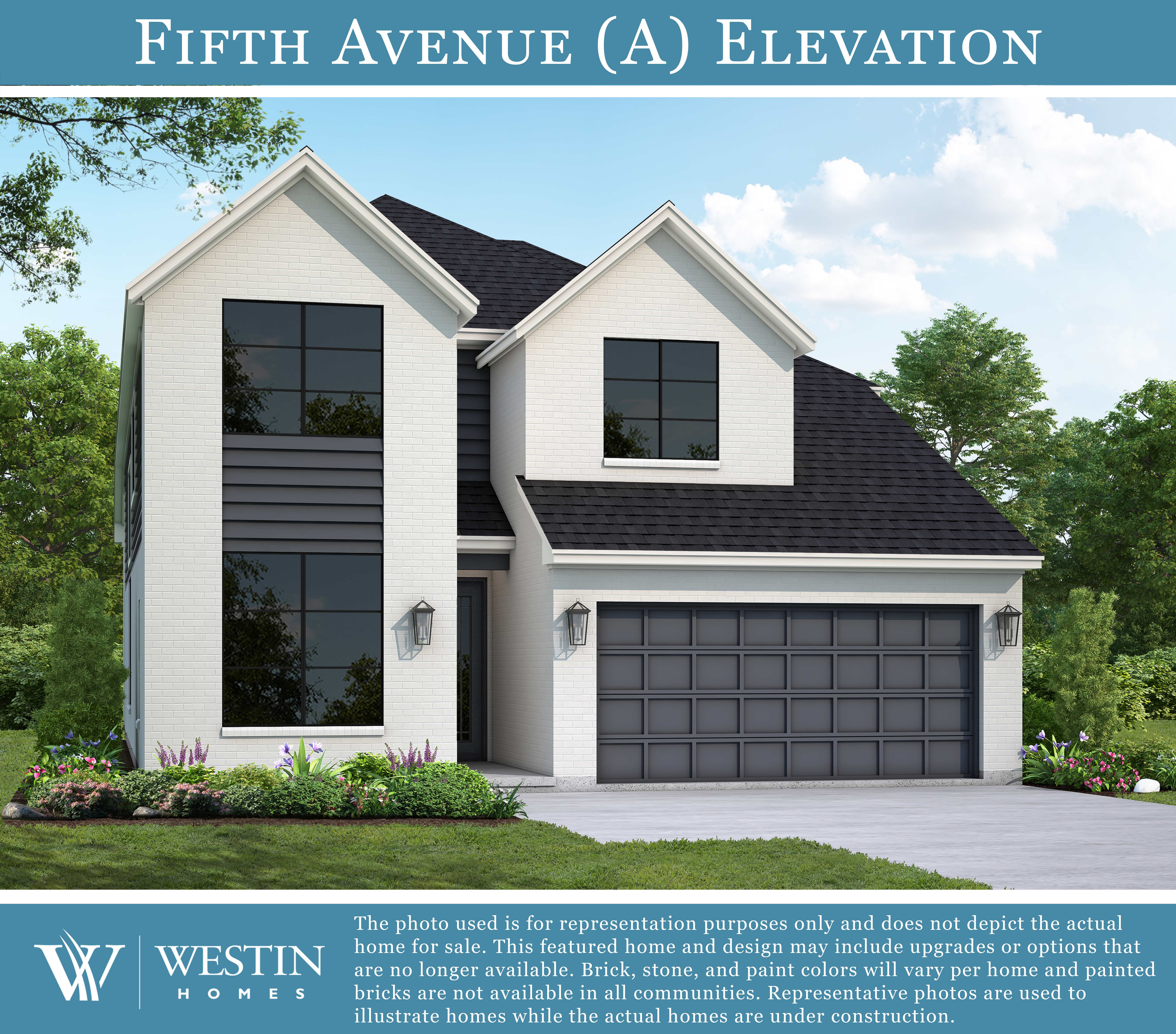 The Fifth Avenue Elevation A by Westin Homes