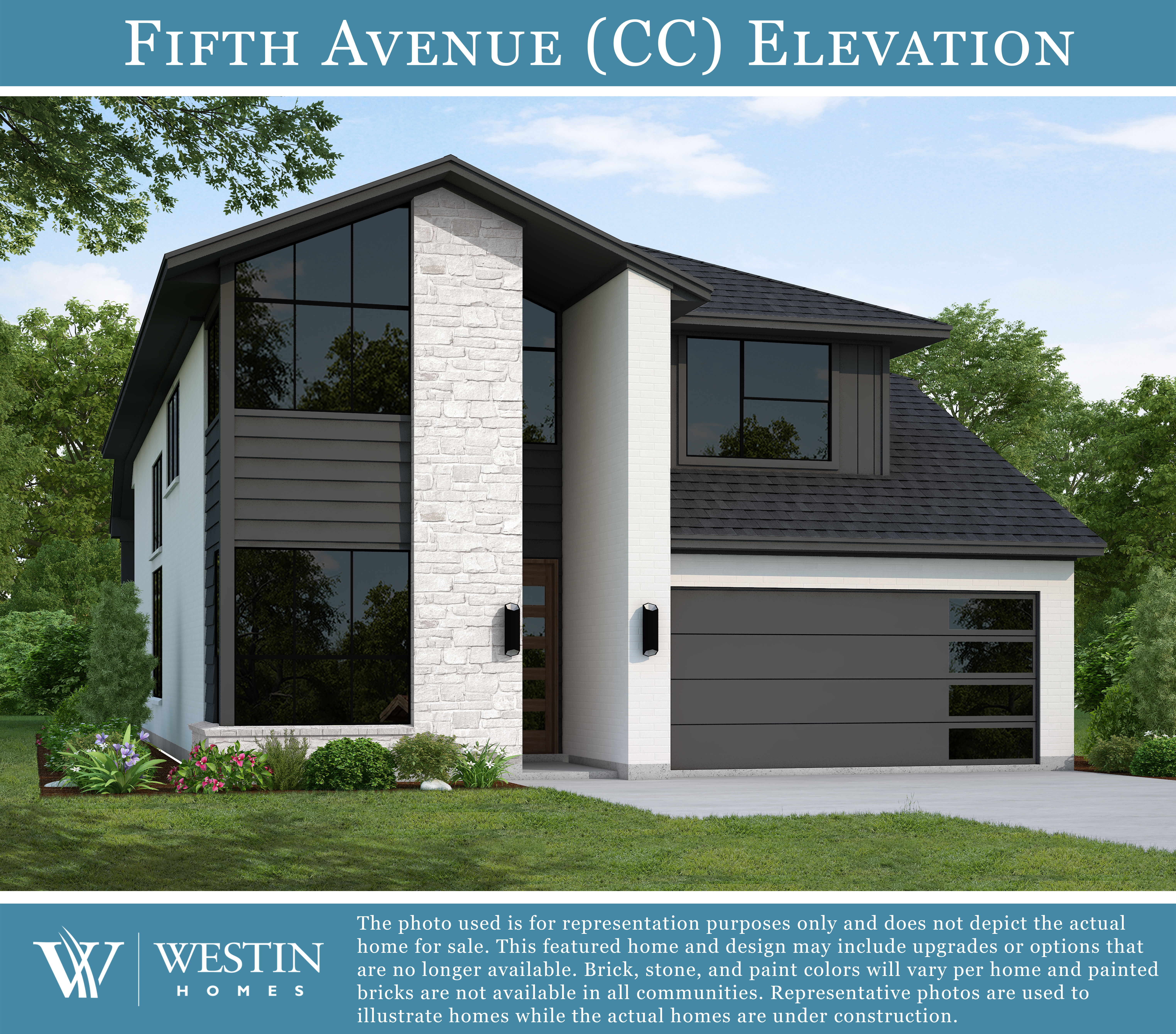 The Fifth Avenue Elevation CC by Westin Homes