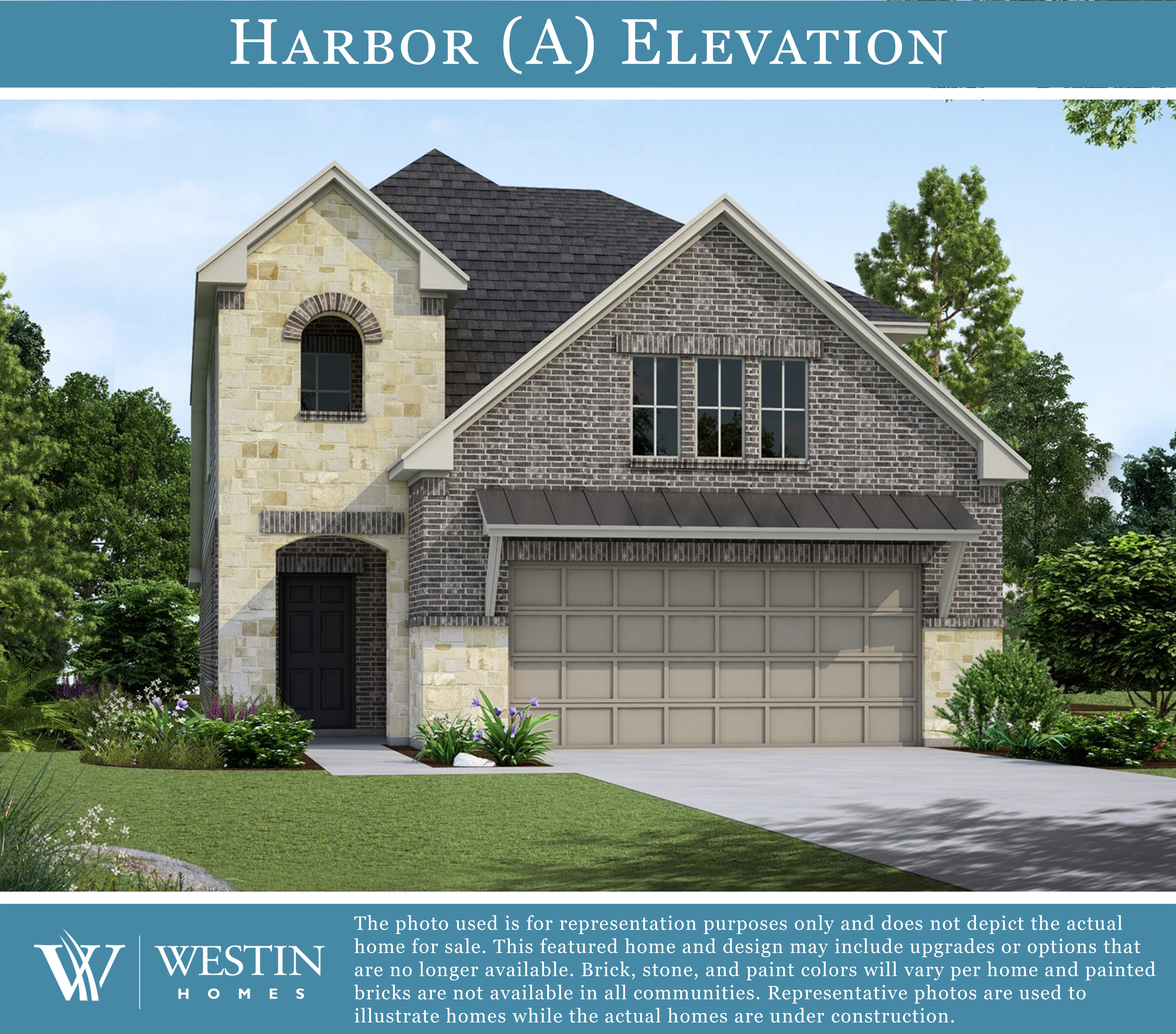 The Harbor Elevation A by Westin Homes