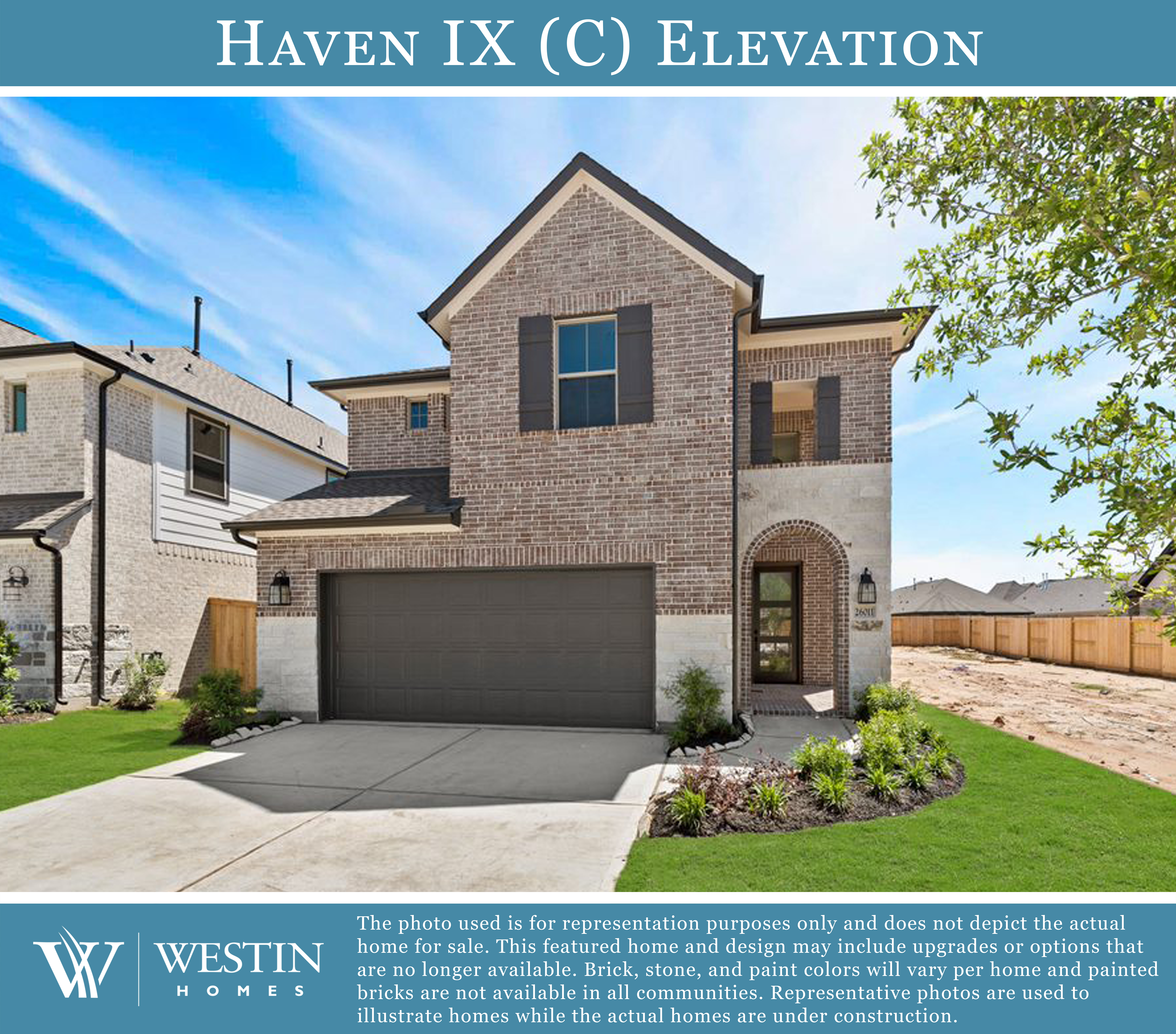 The Haven IX Elevation C by Westin Homes