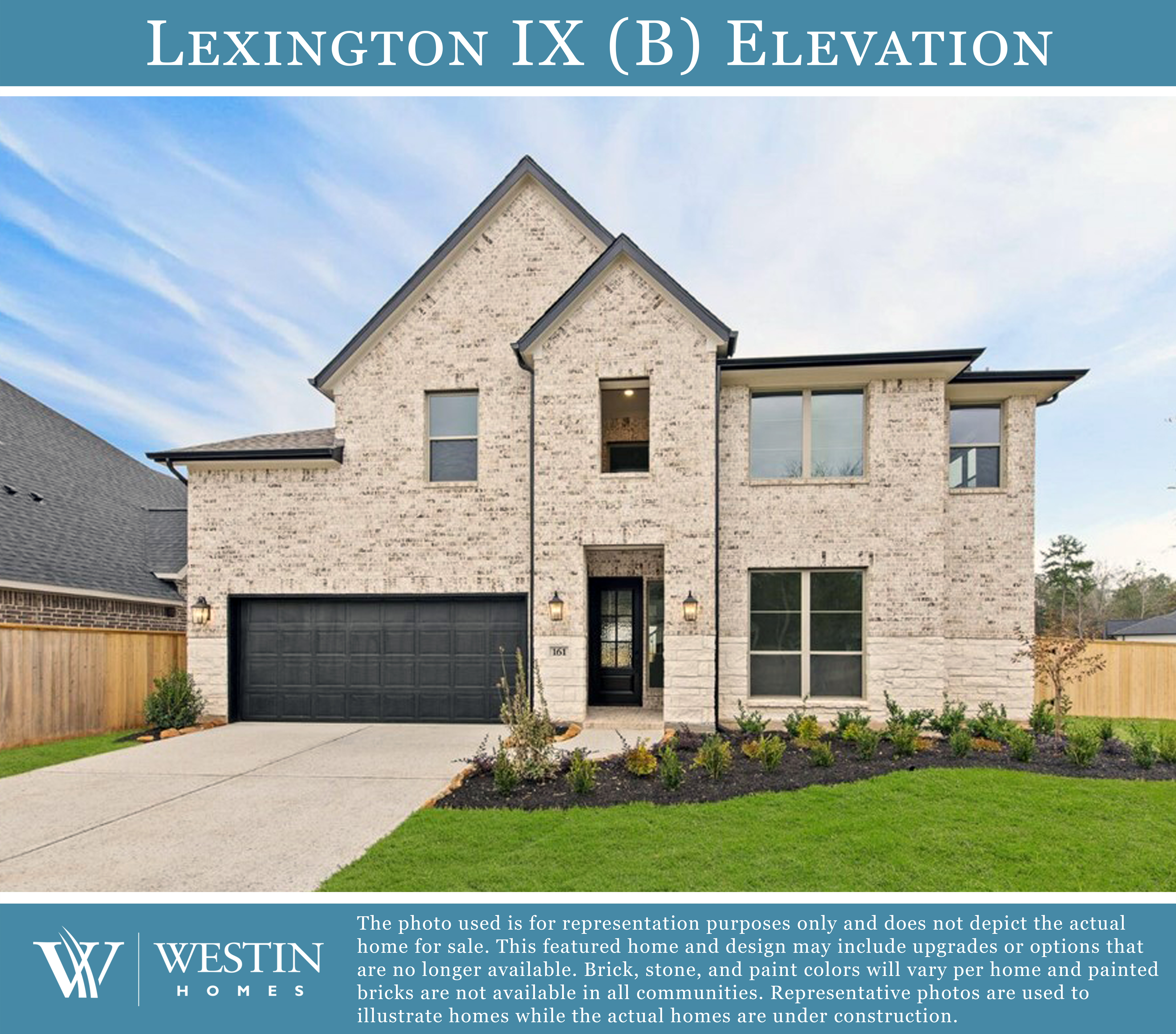 The Lexington IX Elevation B by Westin Homes