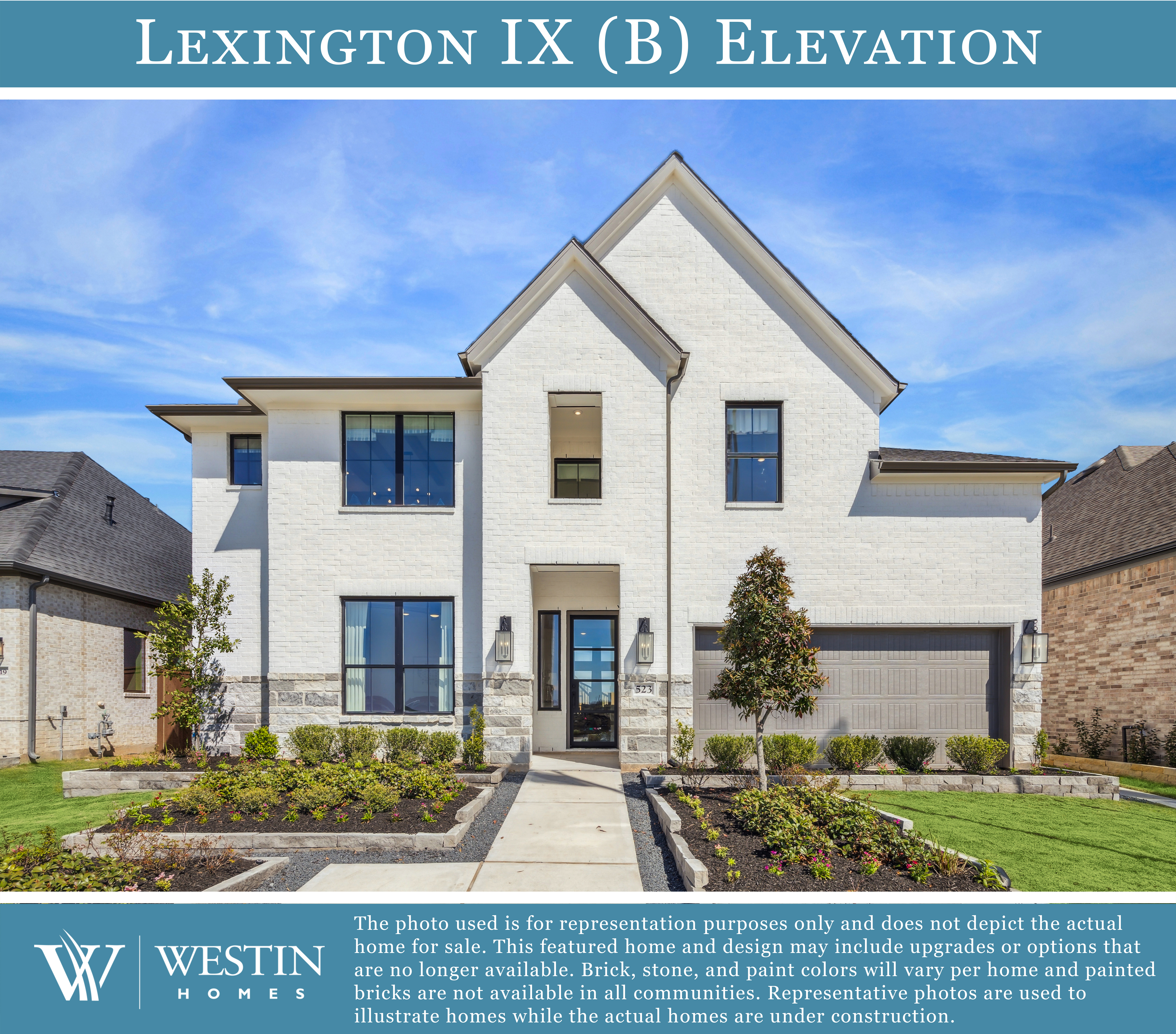 The Lexington IX Elevation B by Westin Homes