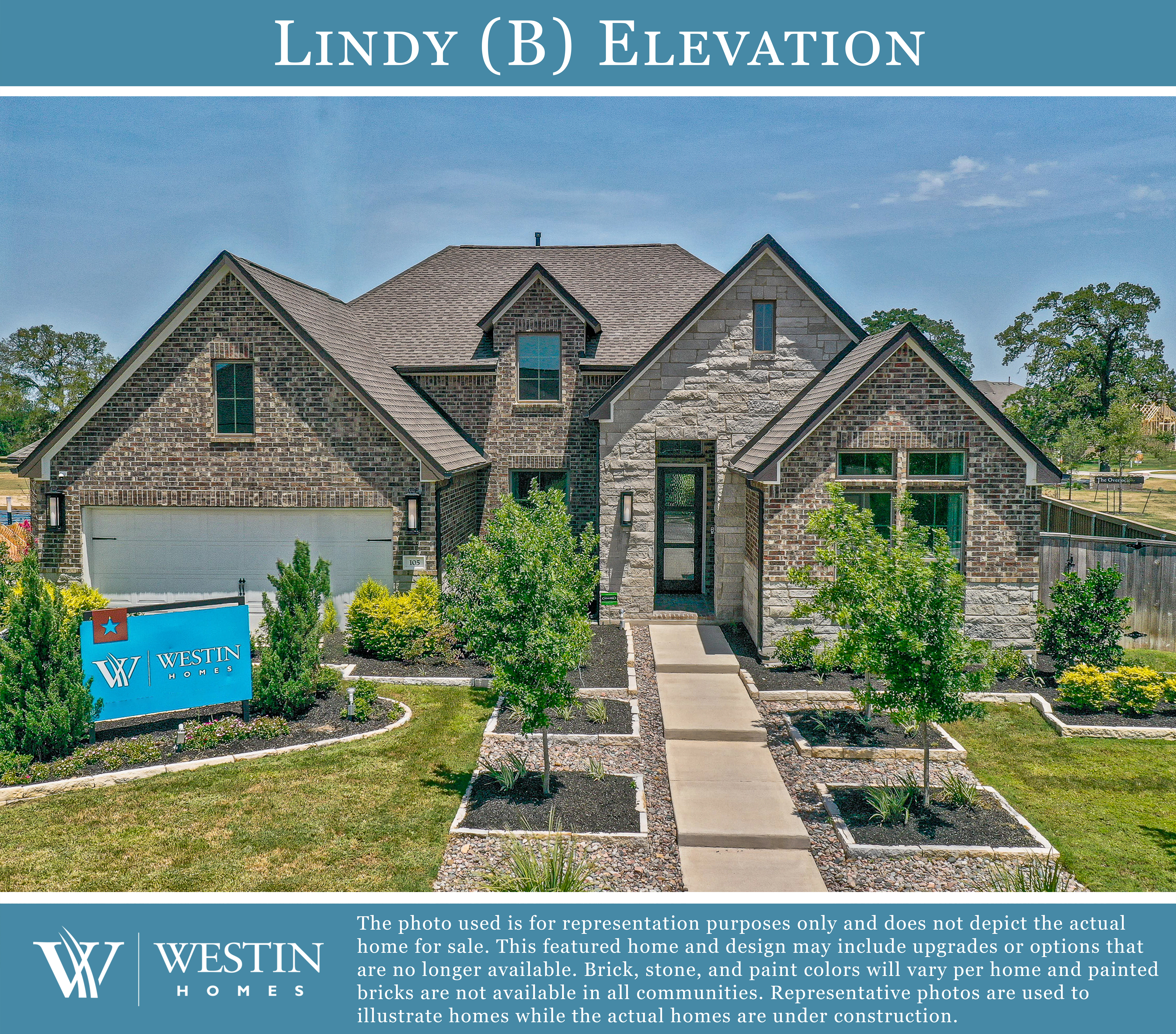 The Lindy Elevation B by Westin Homes