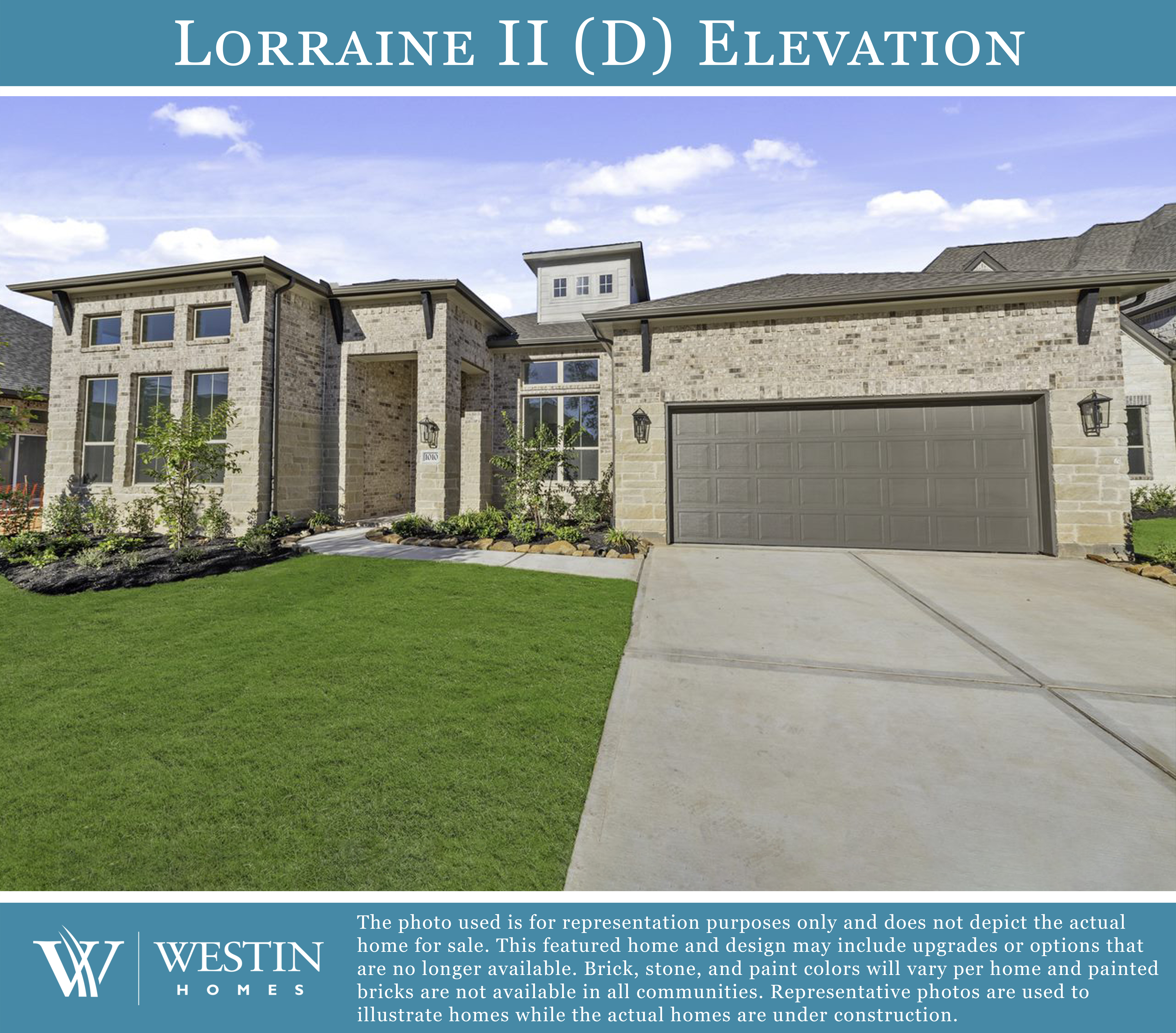 The Lorraine II Elevation D by Westin Homes