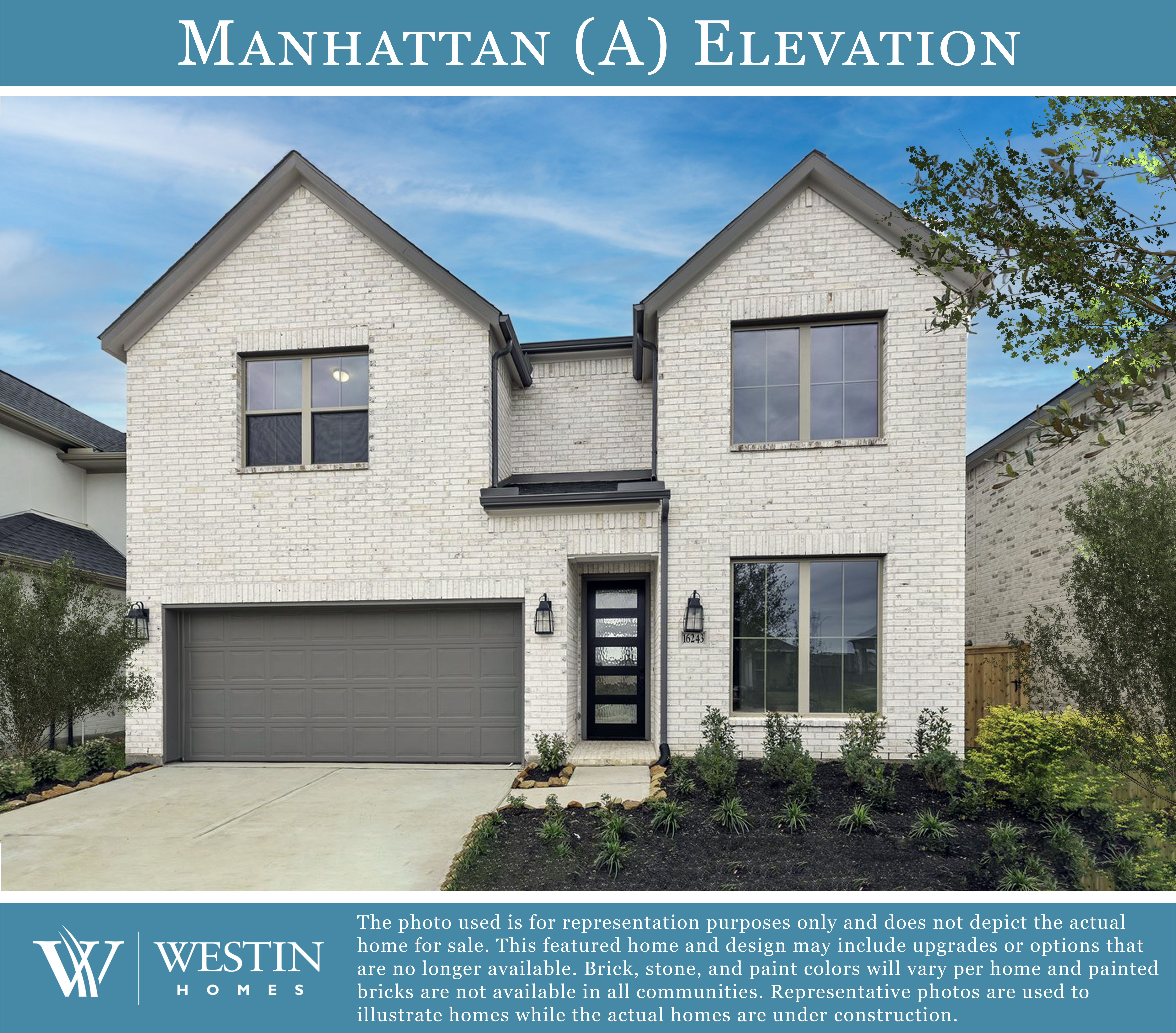 The Manhattan Elevation A by Westin Homes