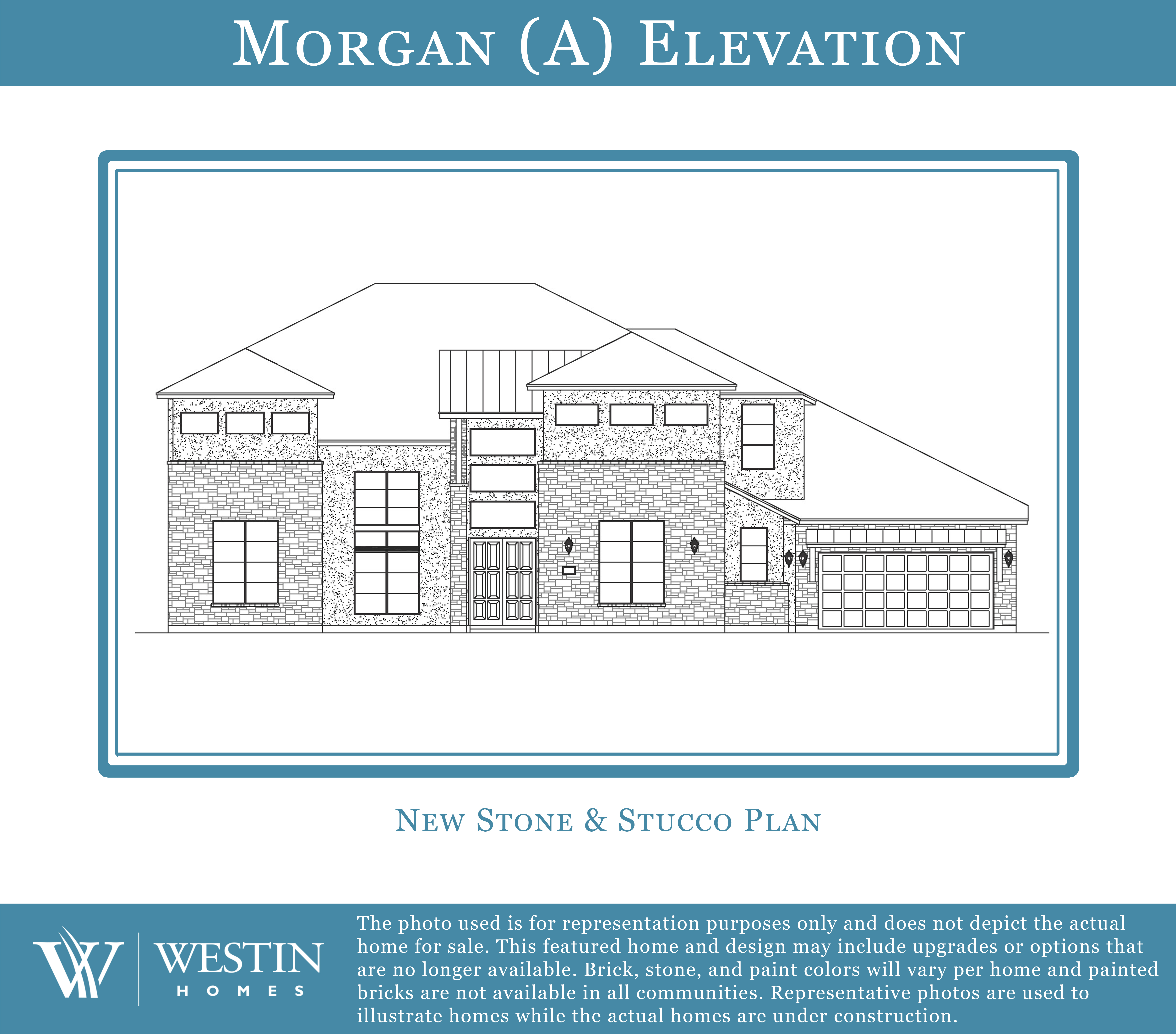 The Morgan Elevation A by Westin Homes