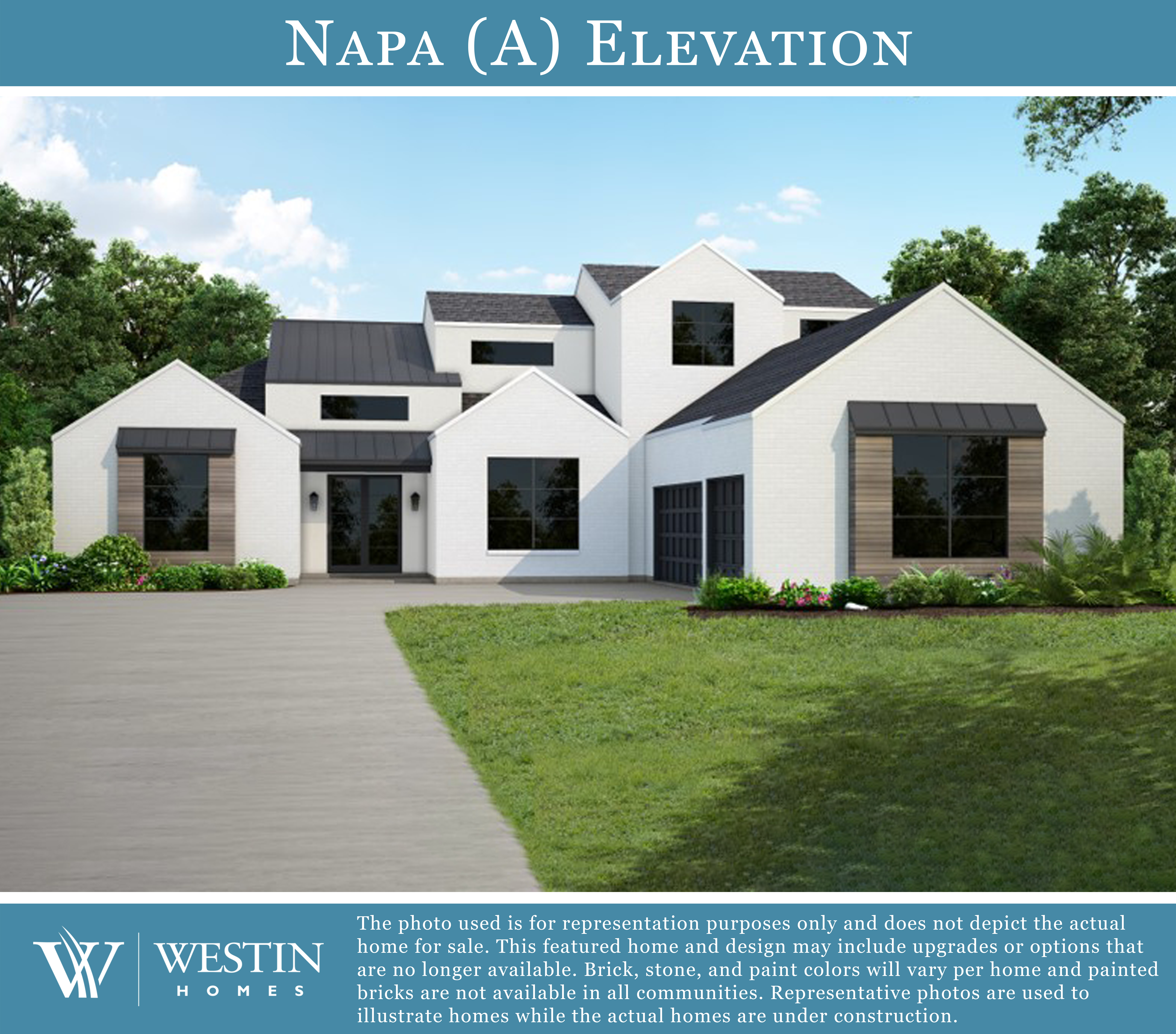 The Napa Elevation A by Westin Homes