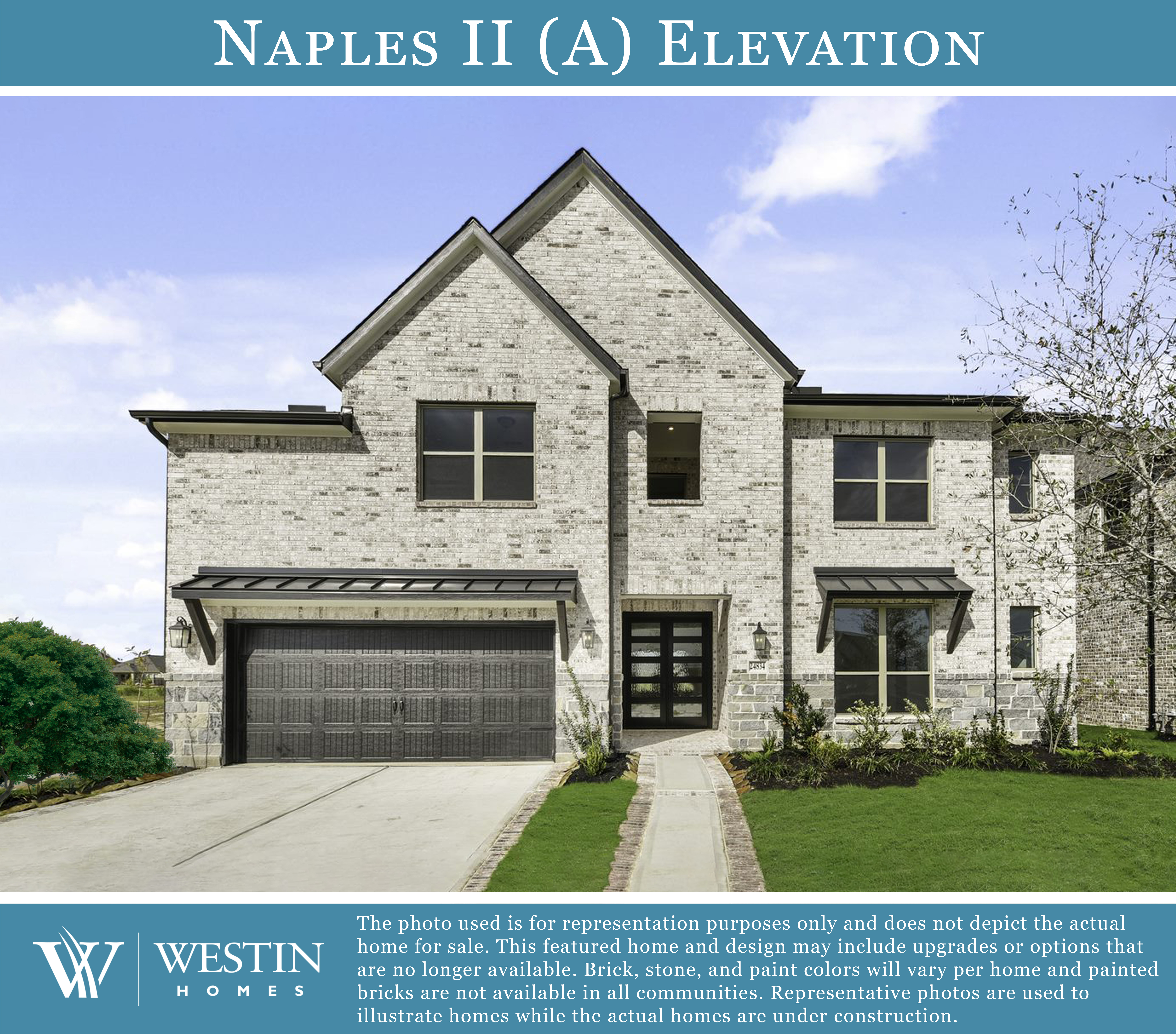 The Naples II Elevation A by Westin Homes