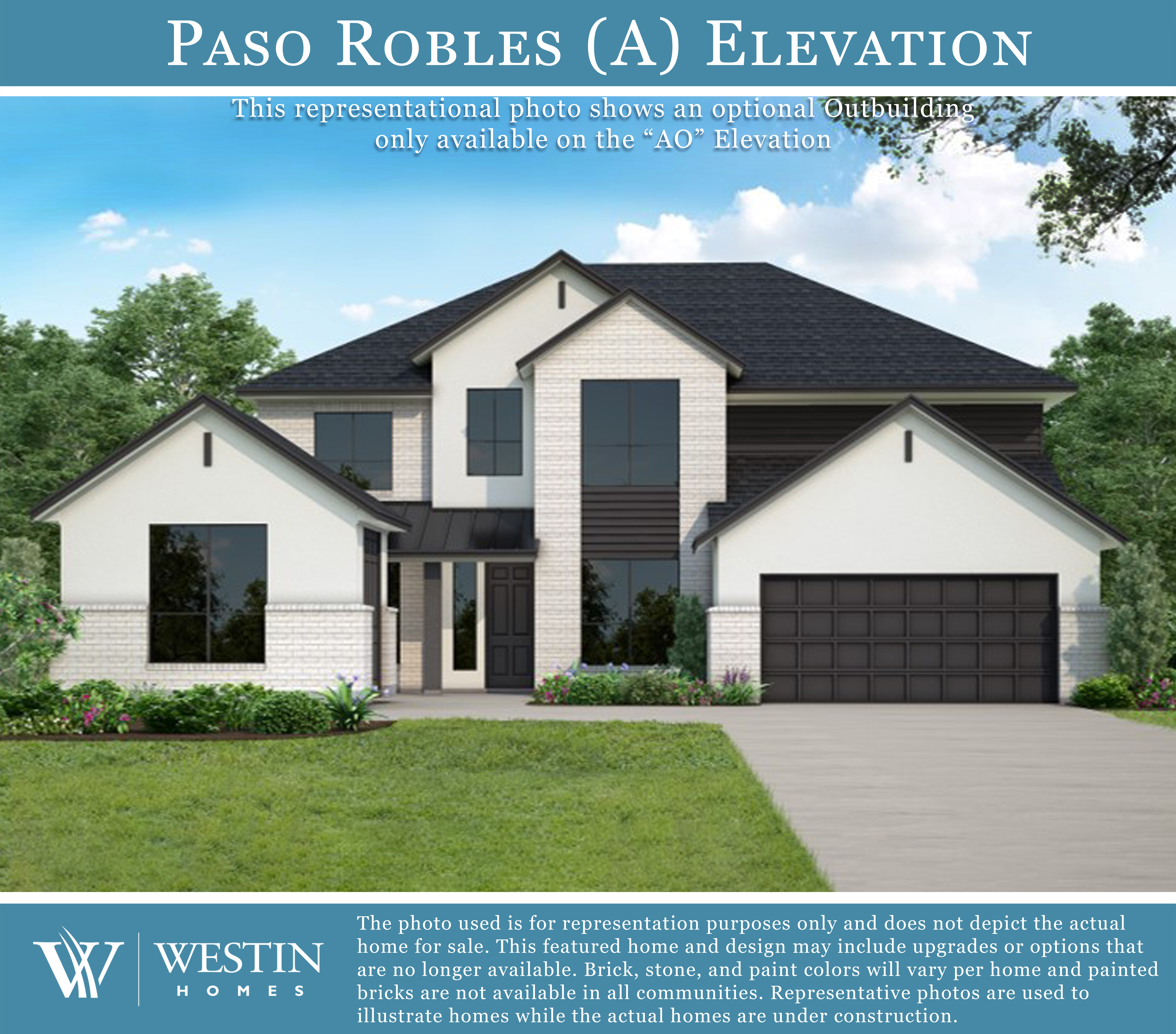 The Paso Robles Elevation A by Westin Homes