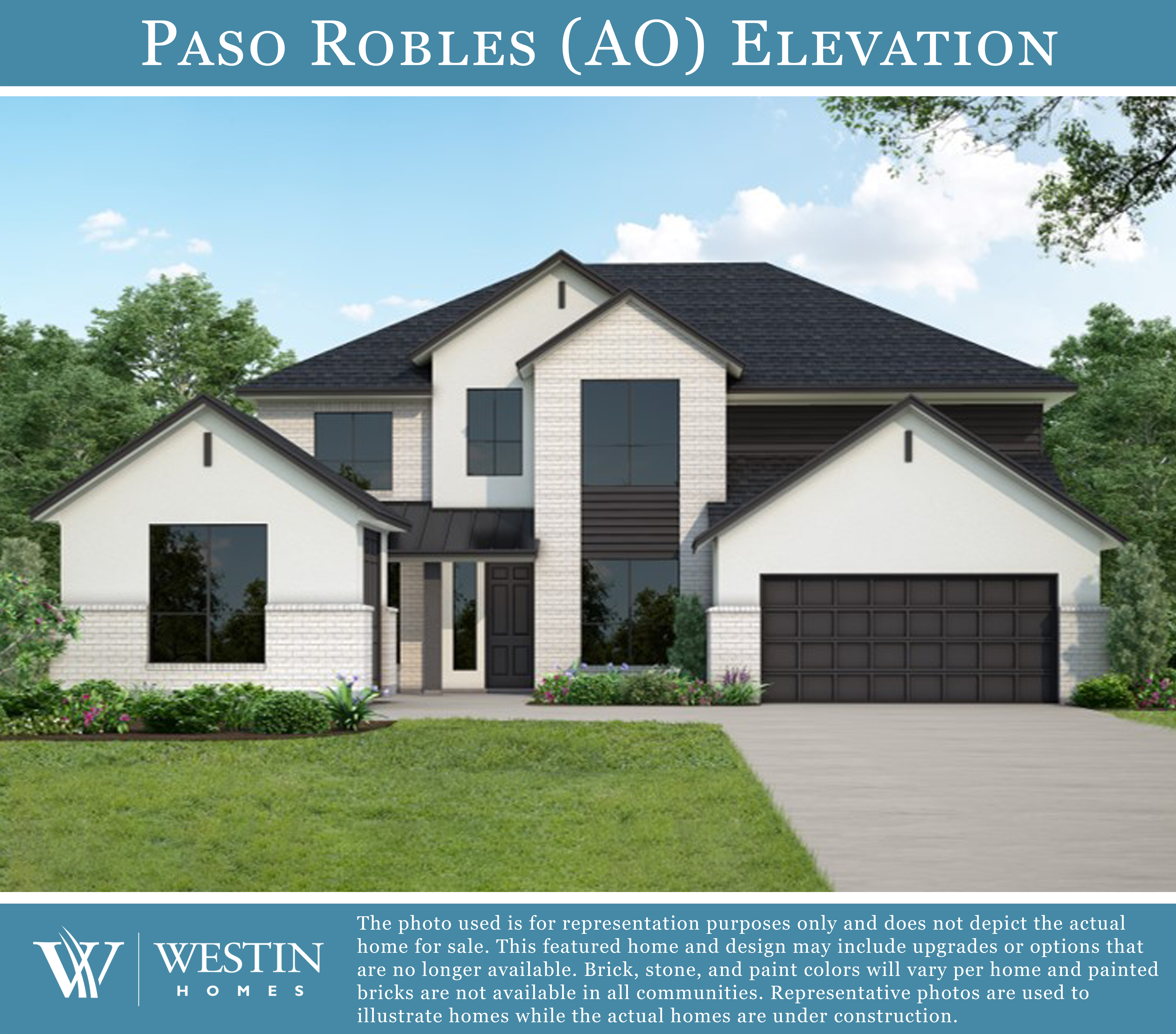 The Paso Robles Elevation AO by Westin Homes