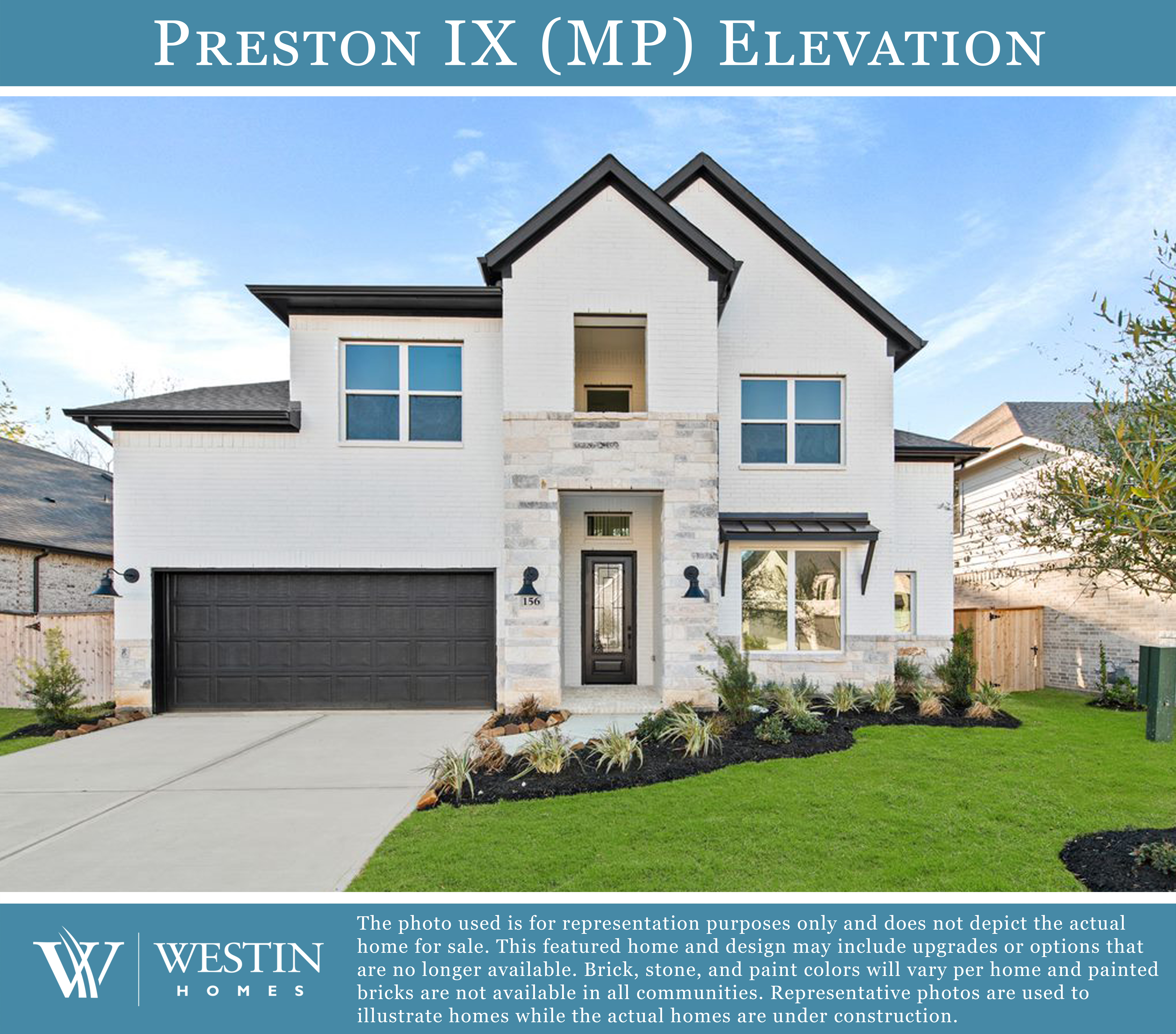 The Preston IX Elevation MP by Westin Homes