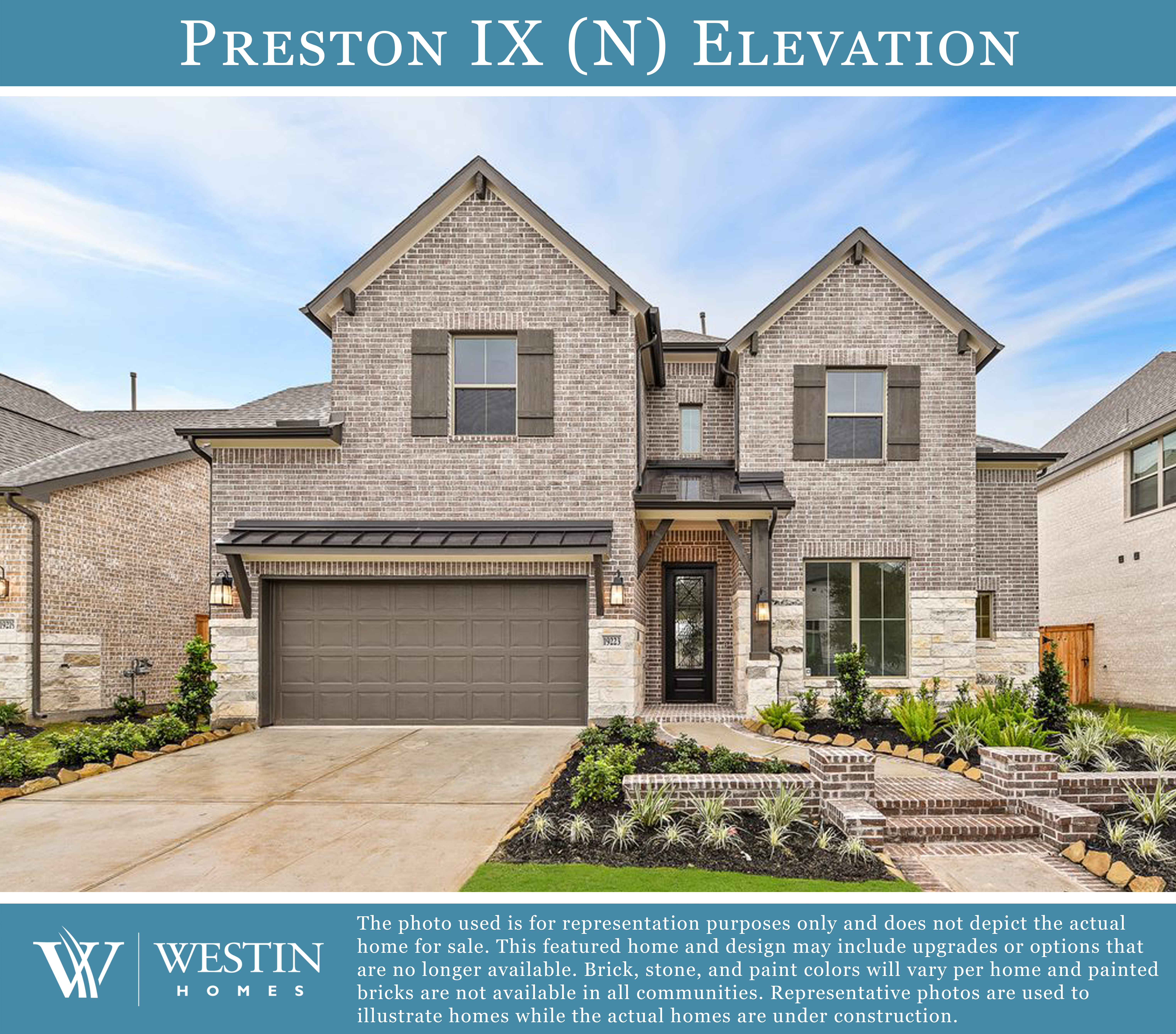 The Preston IX Elevation N by Westin Homes