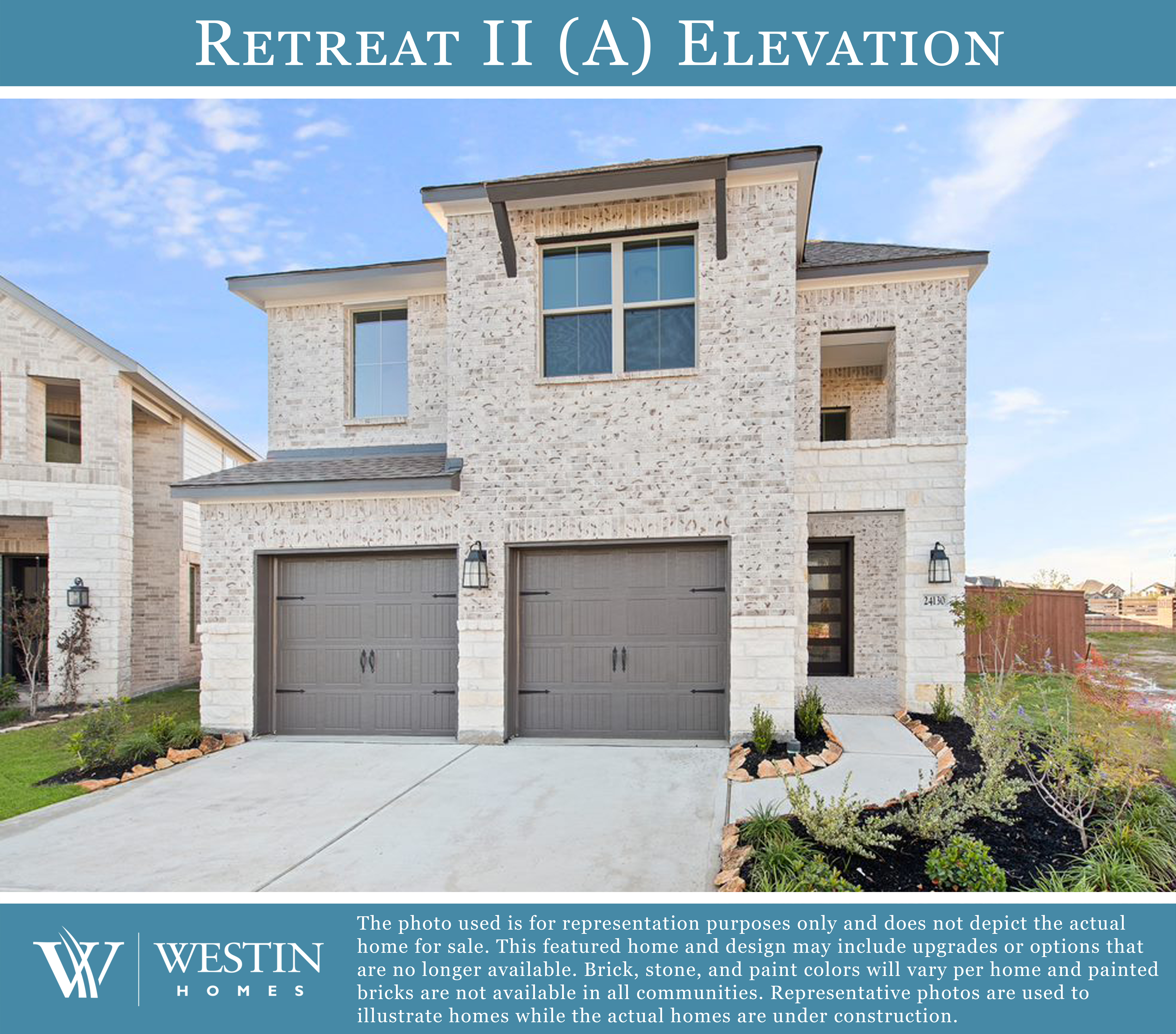 The Retreat II Elevation A by Westin Homes