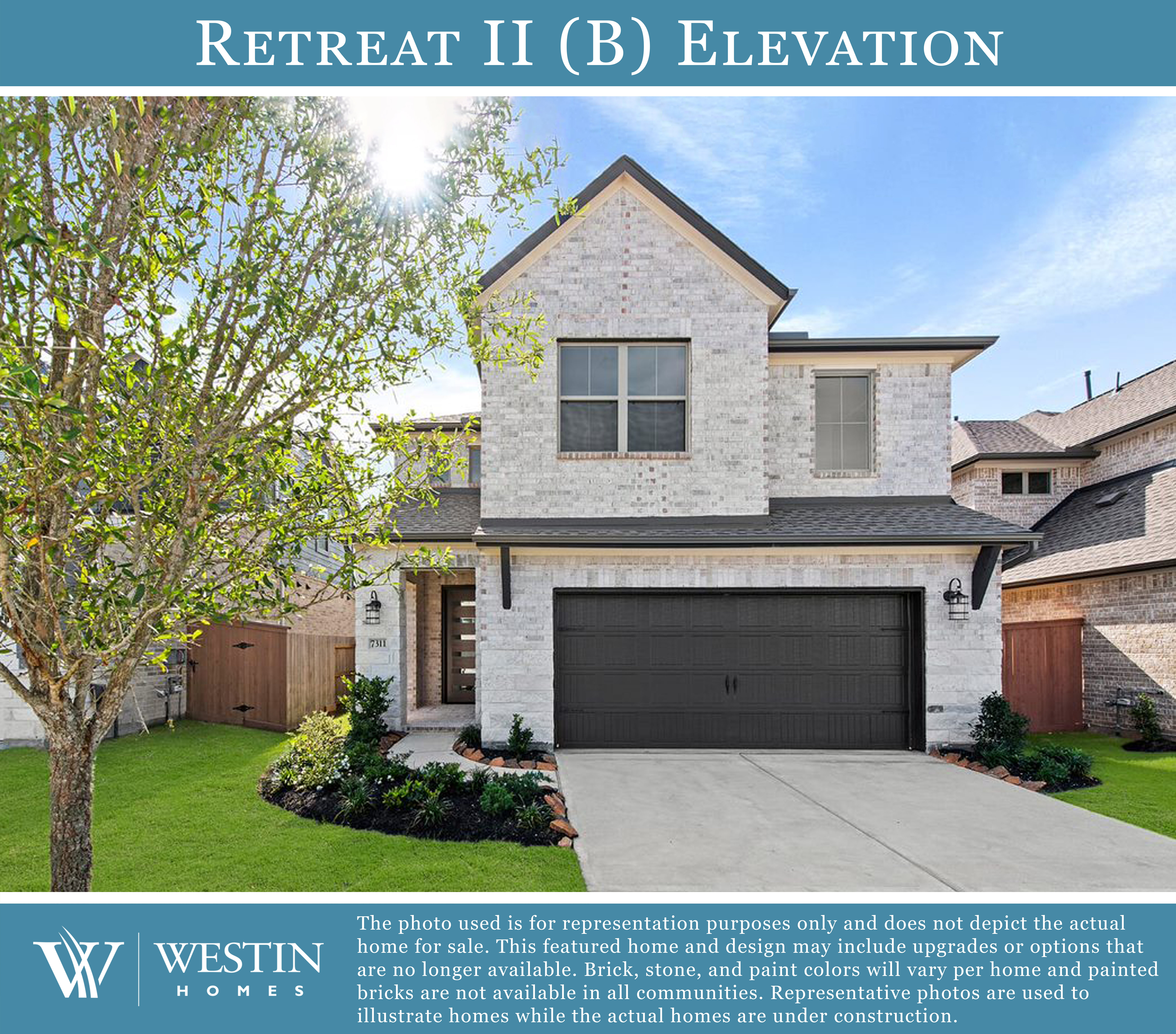 The Retreat II Elevation B by Westin Homes